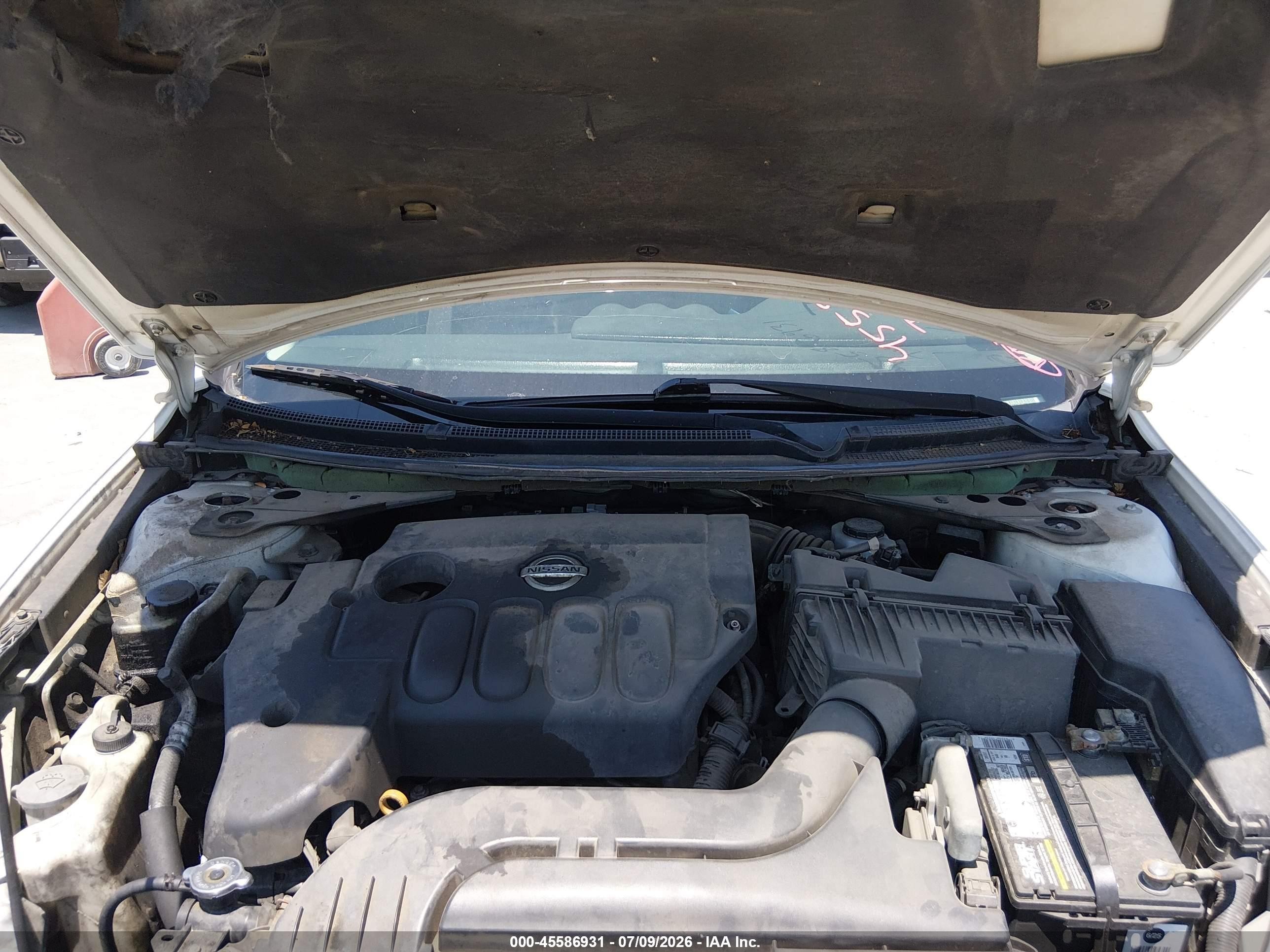 2007 Nissan Altima 2.5 S White vin: 1N4AL21EX7N417940