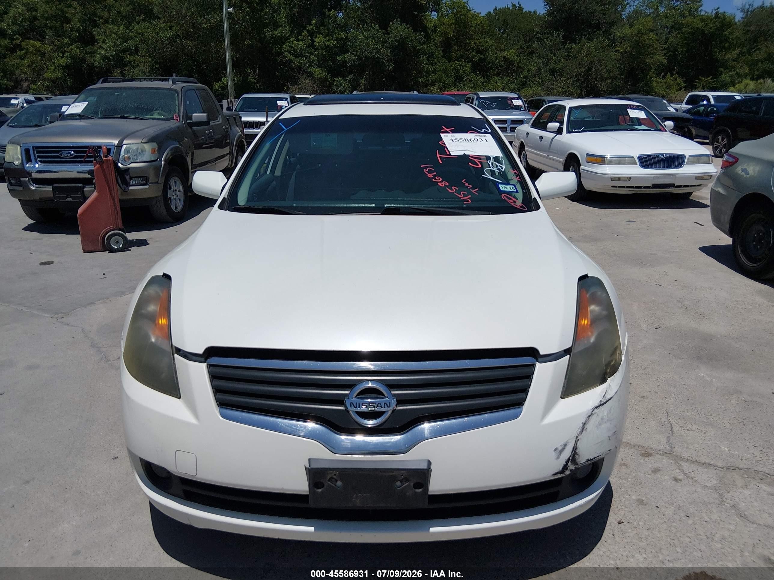 2007 Nissan Altima 2.5 S White vin: 1N4AL21EX7N417940
