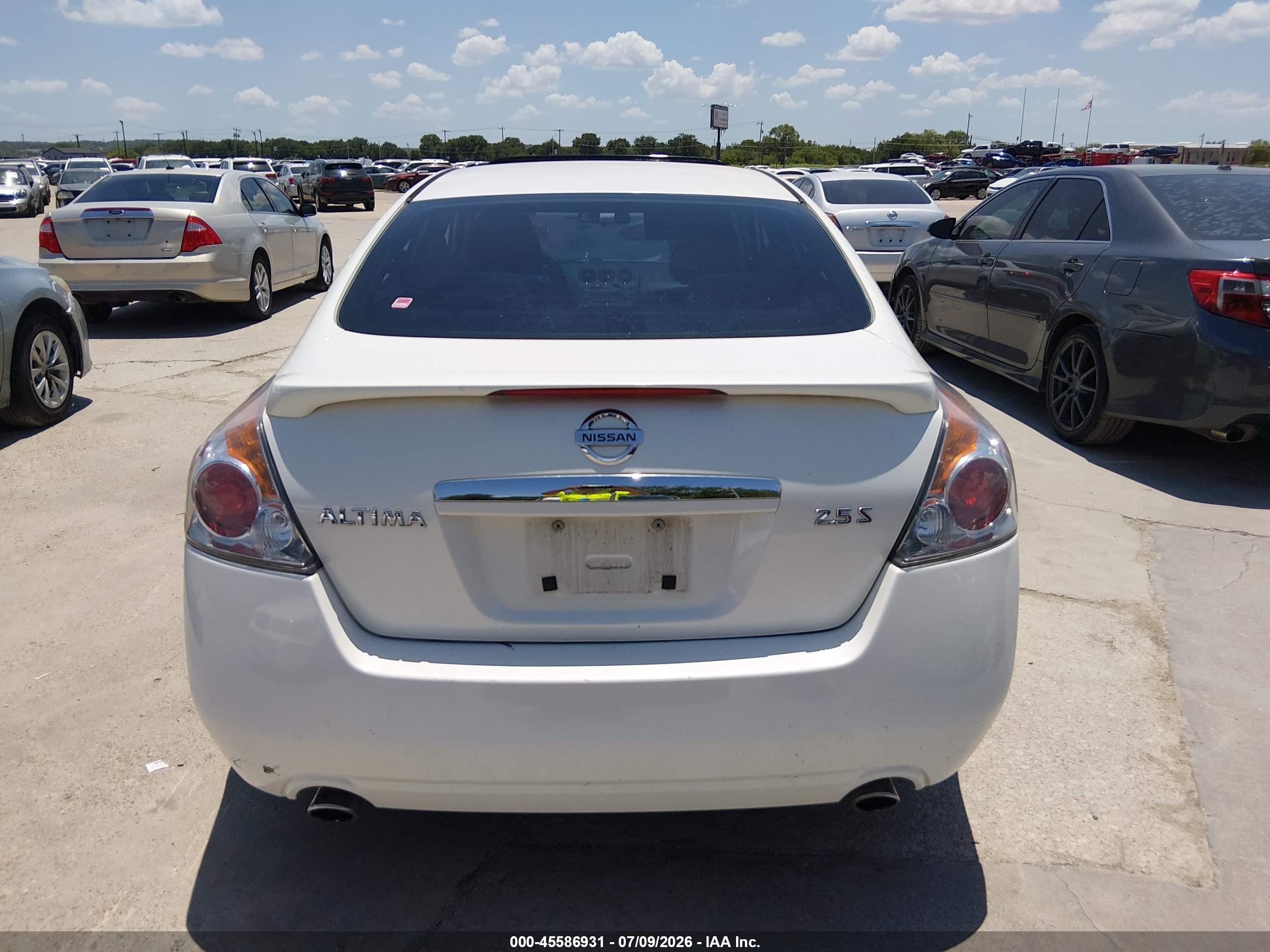2007 Nissan Altima 2.5 S White vin: 1N4AL21EX7N417940