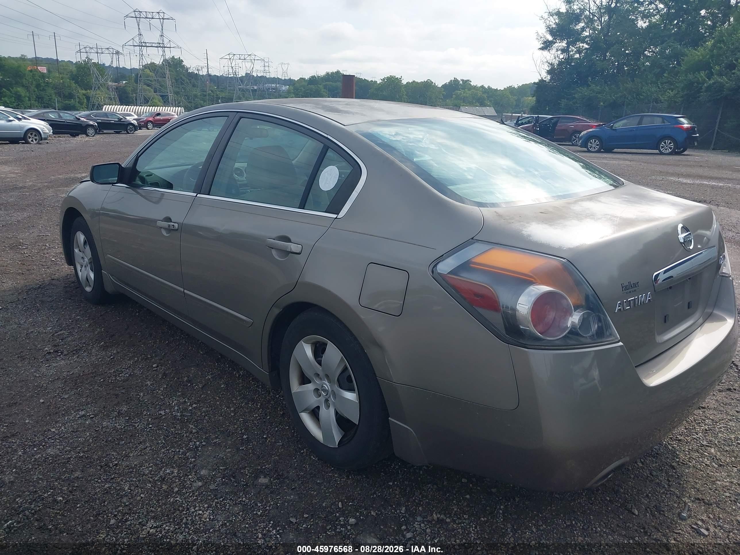 2007 Nissan Altima 2.5 S Золотой vin: 1N4AL21EX7N431207