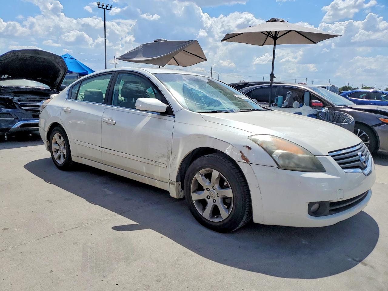 2007 Nissan Altima 2.5 White vin: 1N4AL21EX7N453840