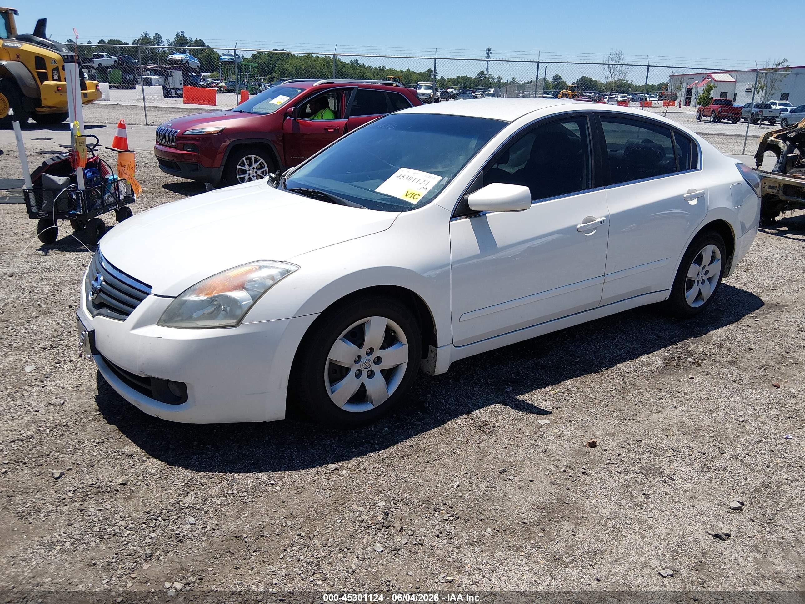 2008 Nissan Altima 2.5 S White vin: 1N4AL21EX8N417373