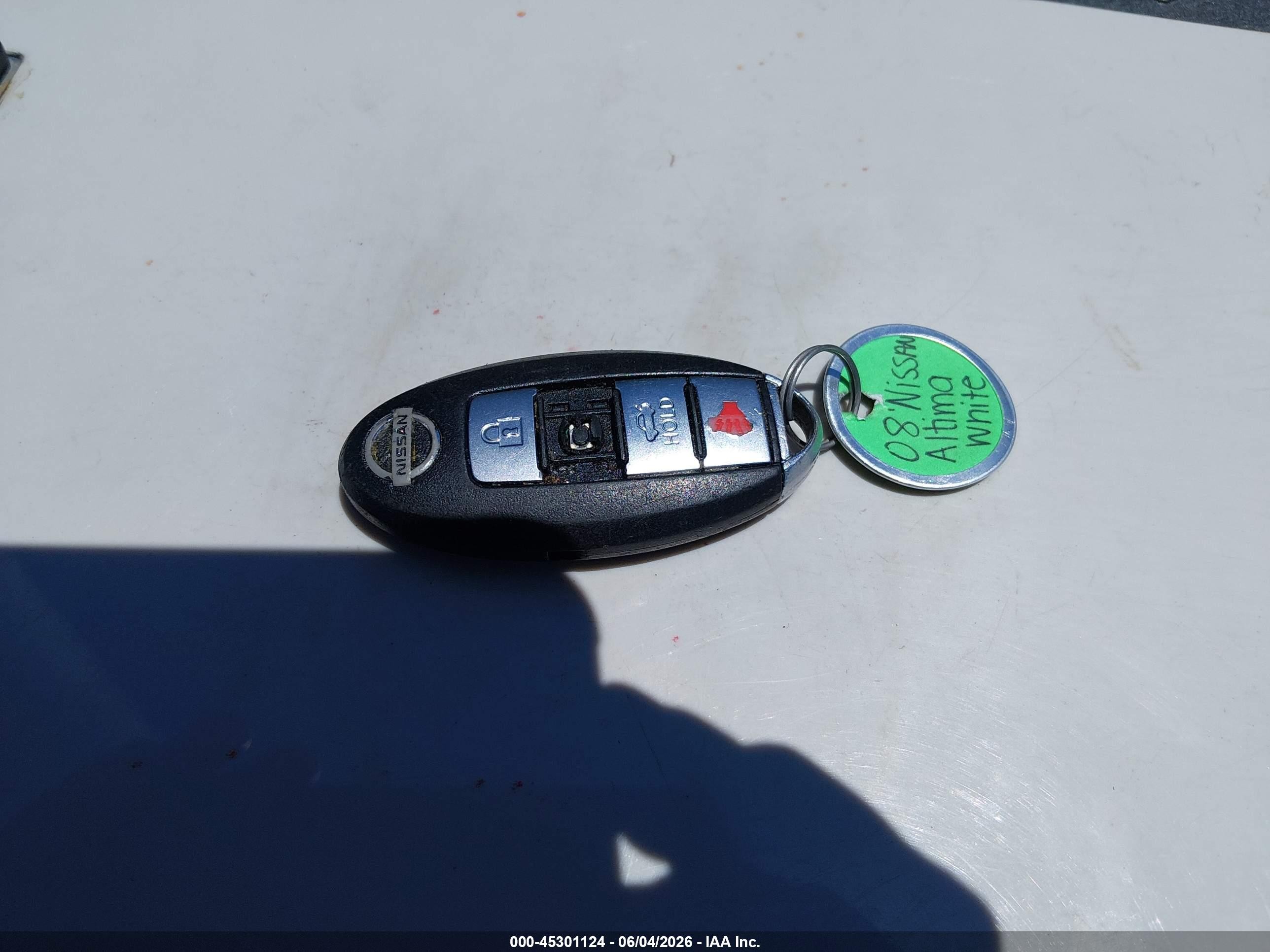 2008 Nissan Altima 2.5 S White vin: 1N4AL21EX8N417373