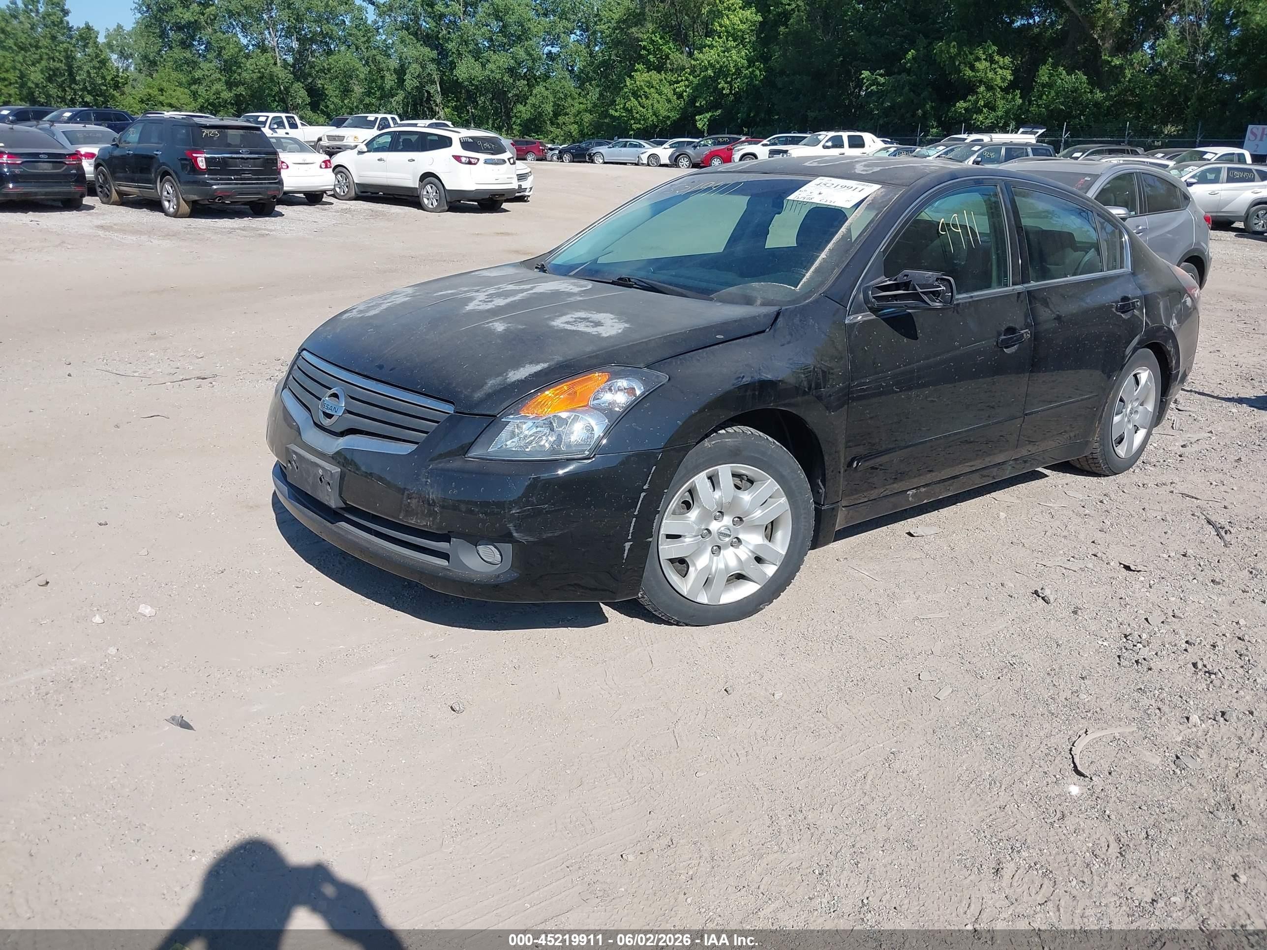 2008 Nissan Altima 2.5 S Black vin: 1N4AL21EX8N510149