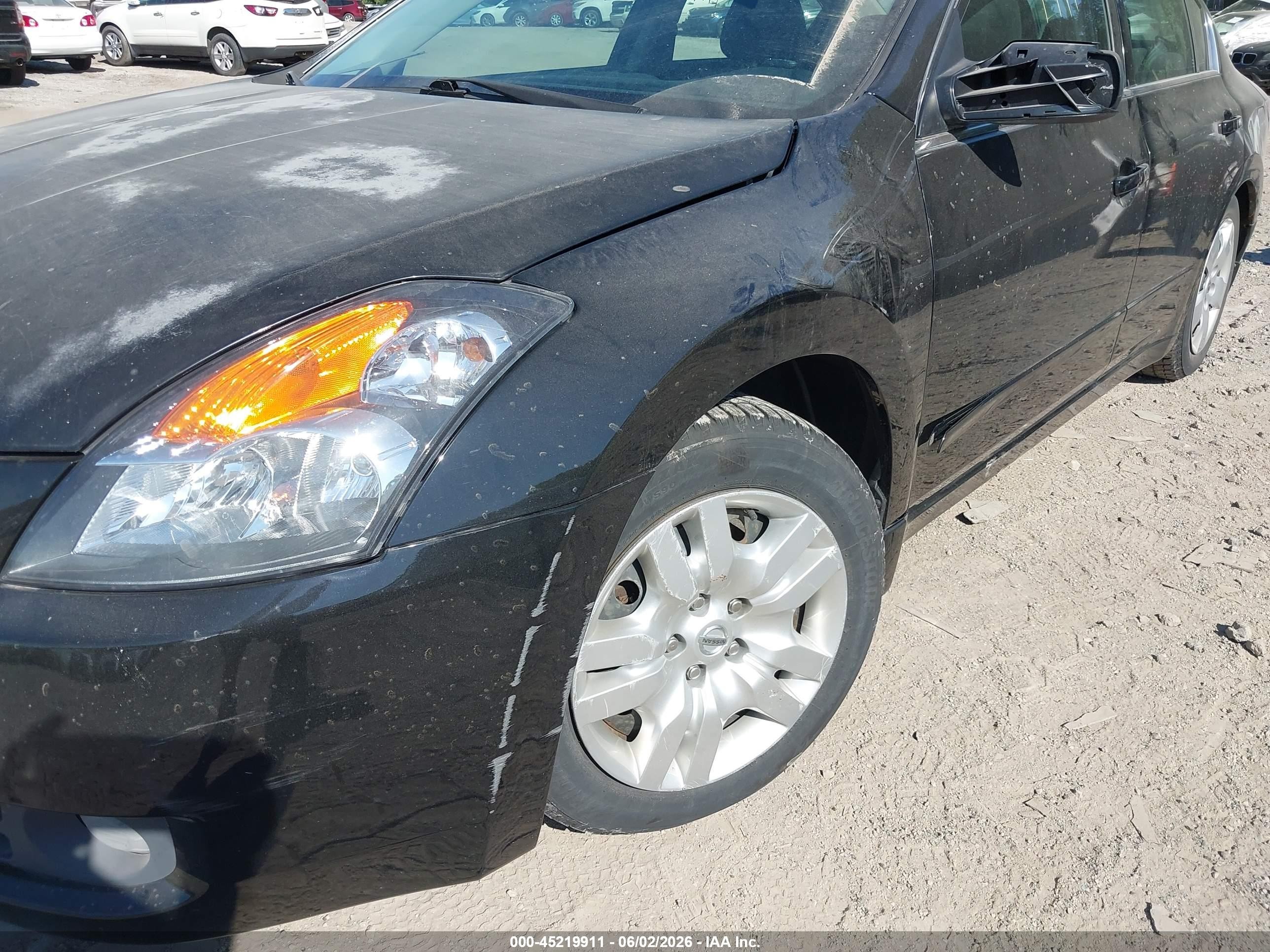 2008 Nissan Altima 2.5 S Black vin: 1N4AL21EX8N510149