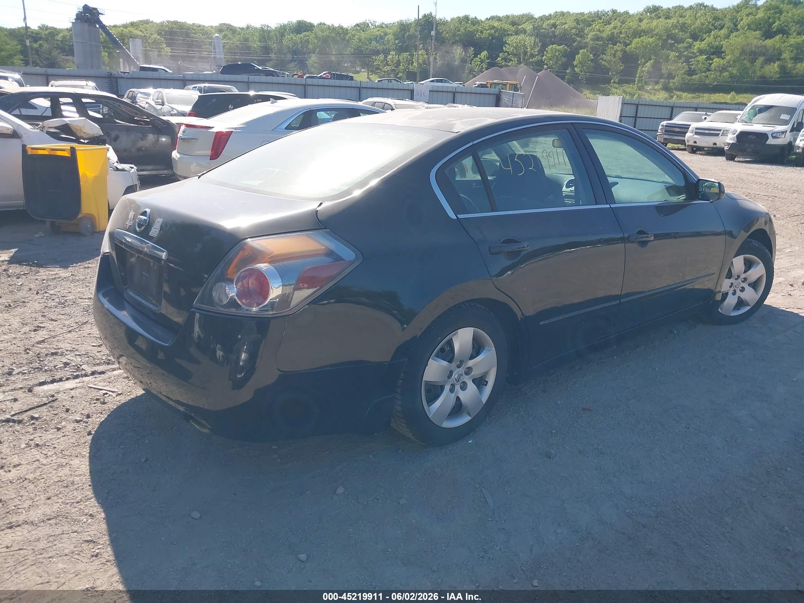2008 Nissan Altima 2.5 S Black vin: 1N4AL21EX8N510149