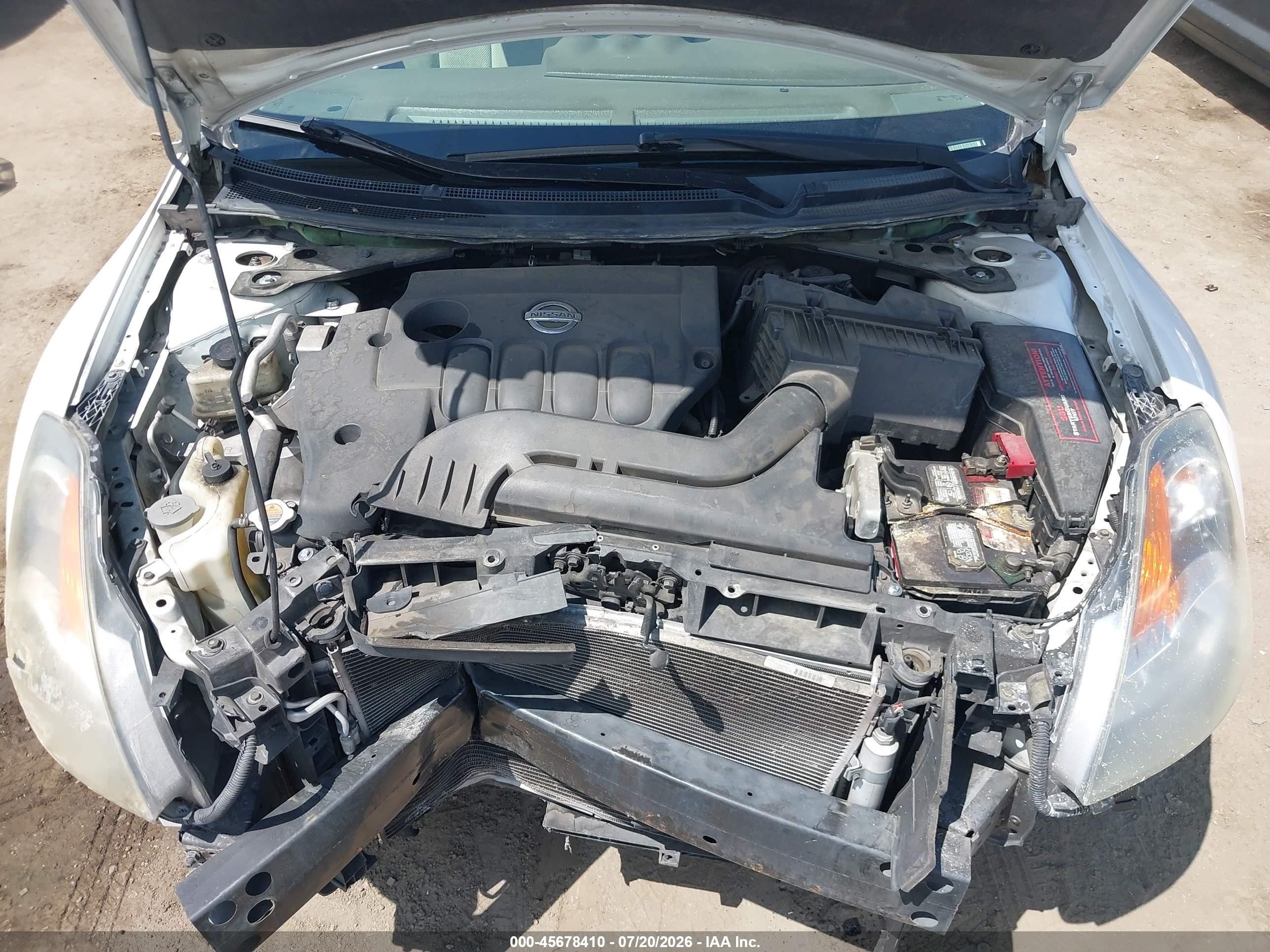 2008 Nissan Altima 2.5 S White vin: 1N4AL21EX8N514279