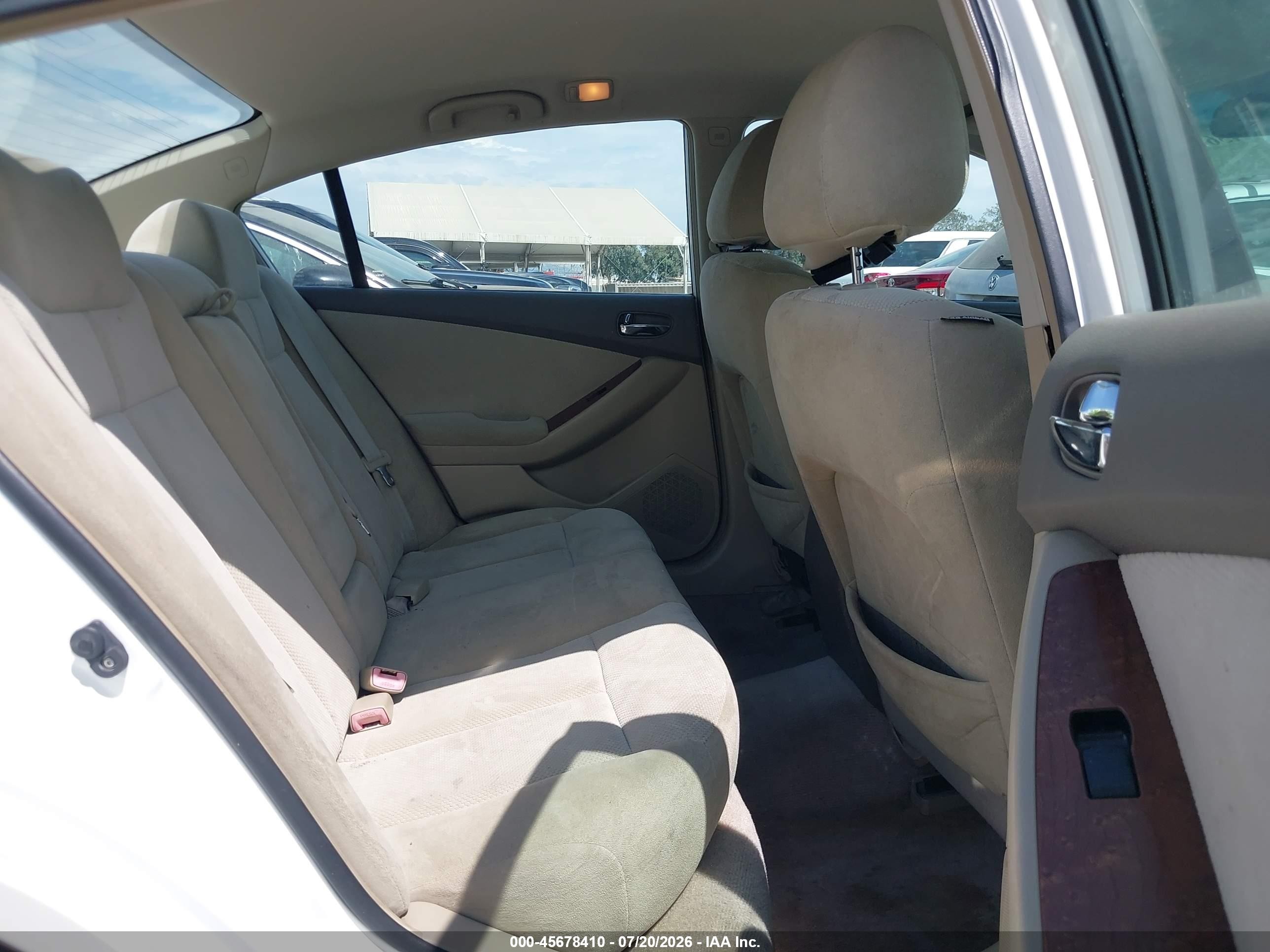 2008 Nissan Altima 2.5 S White vin: 1N4AL21EX8N514279