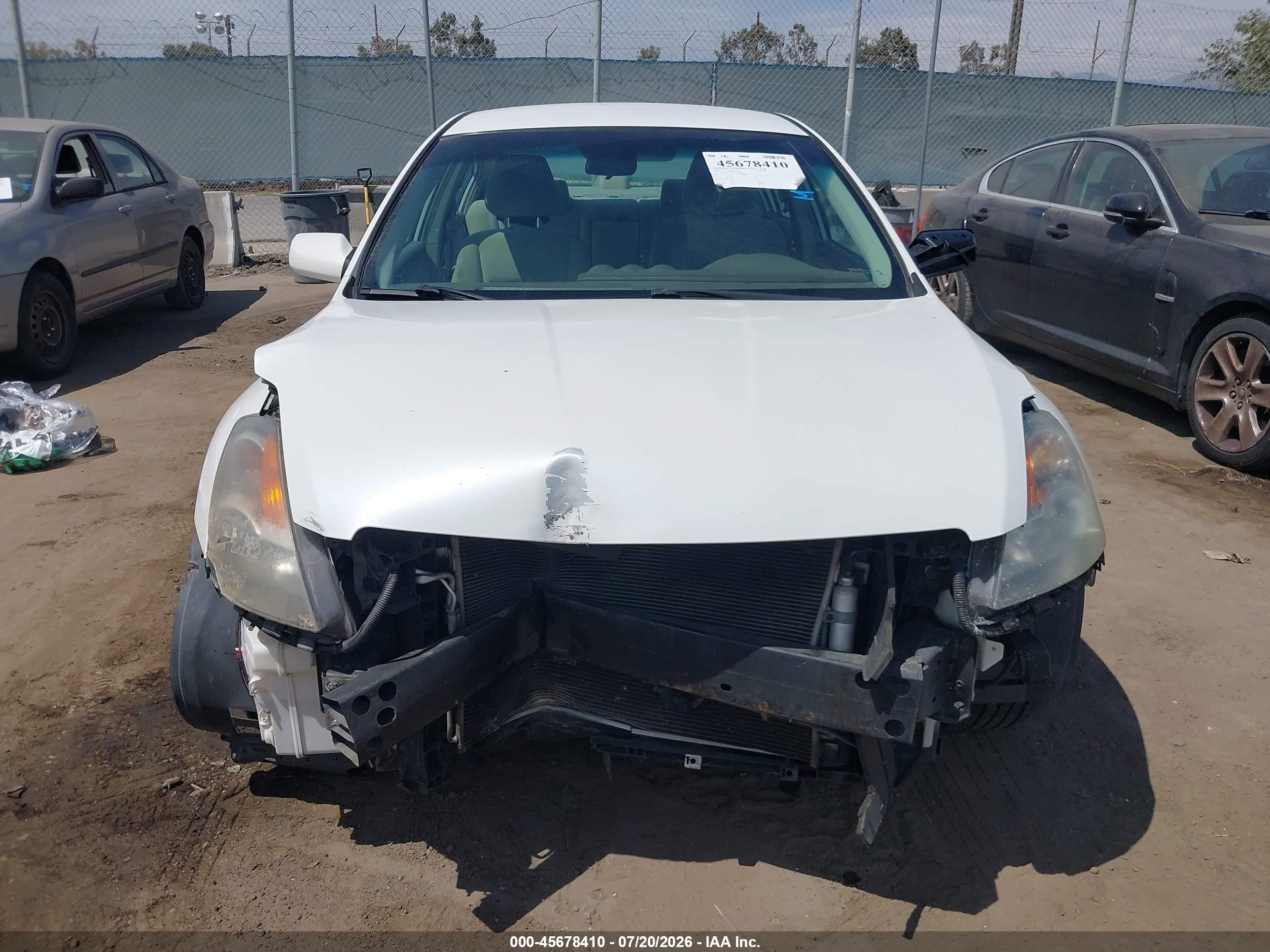 2008 Nissan Altima 2.5 S White vin: 1N4AL21EX8N514279