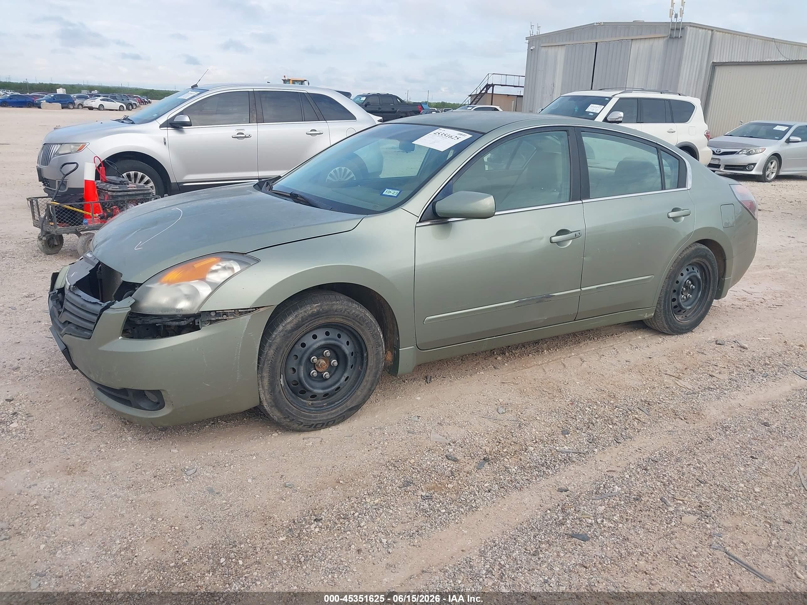 2008 Nissan Altima 2.5 S Green vin: 1N4AL21EX8N543183