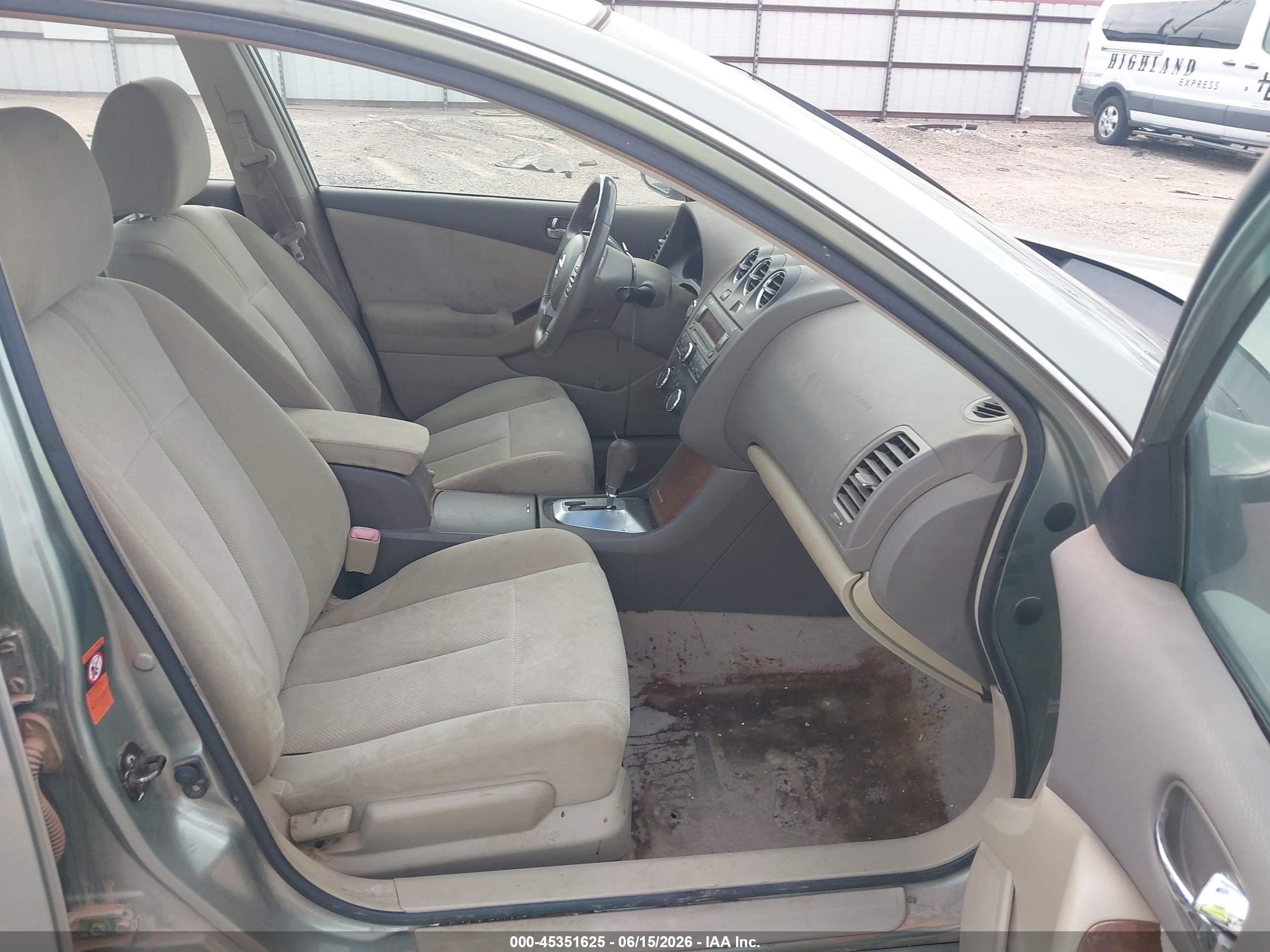 2008 Nissan Altima 2.5 S Green vin: 1N4AL21EX8N543183