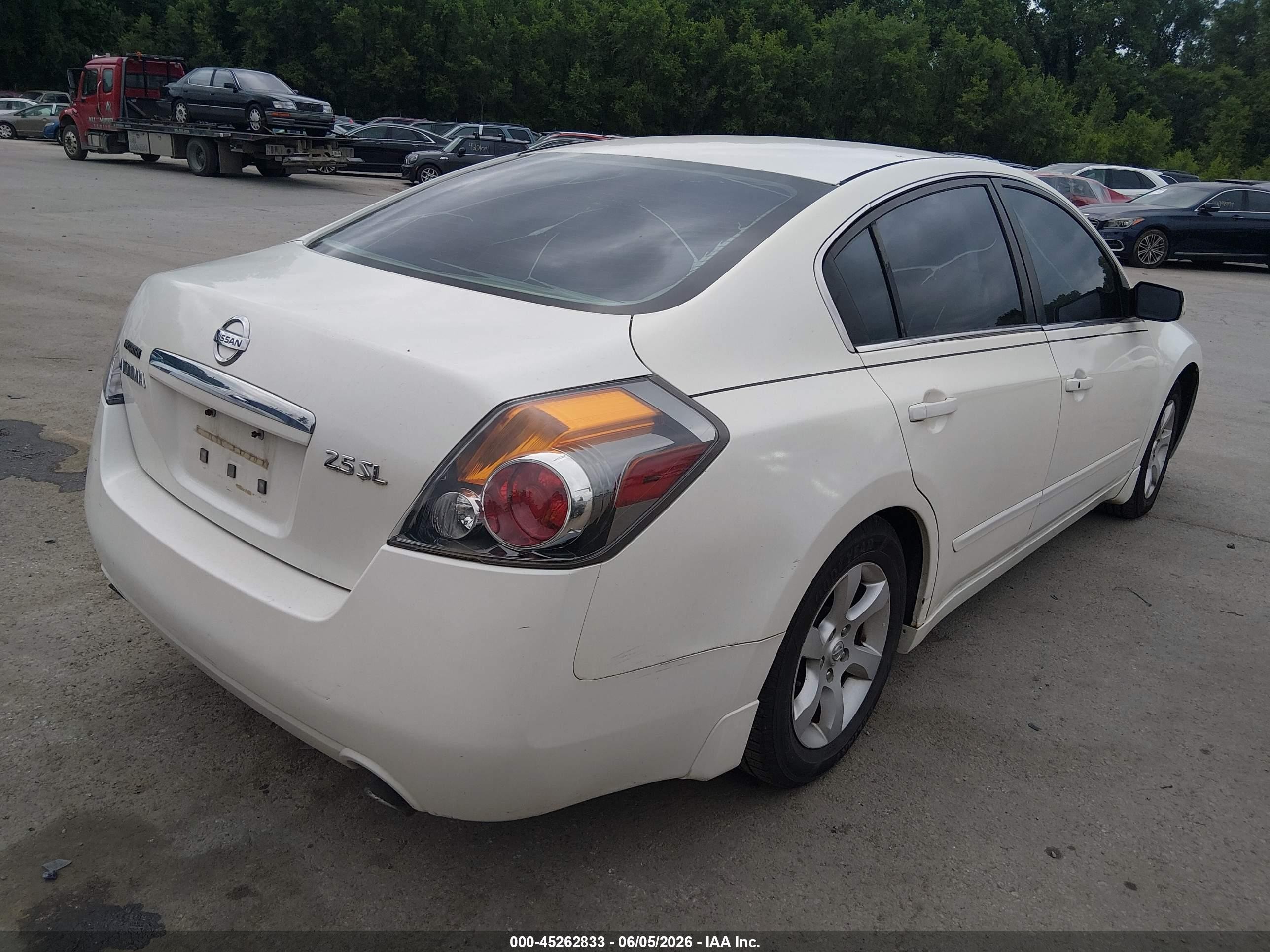 2009 Nissan Altima 2.5 S White vin: 1N4AL21EX9N469264