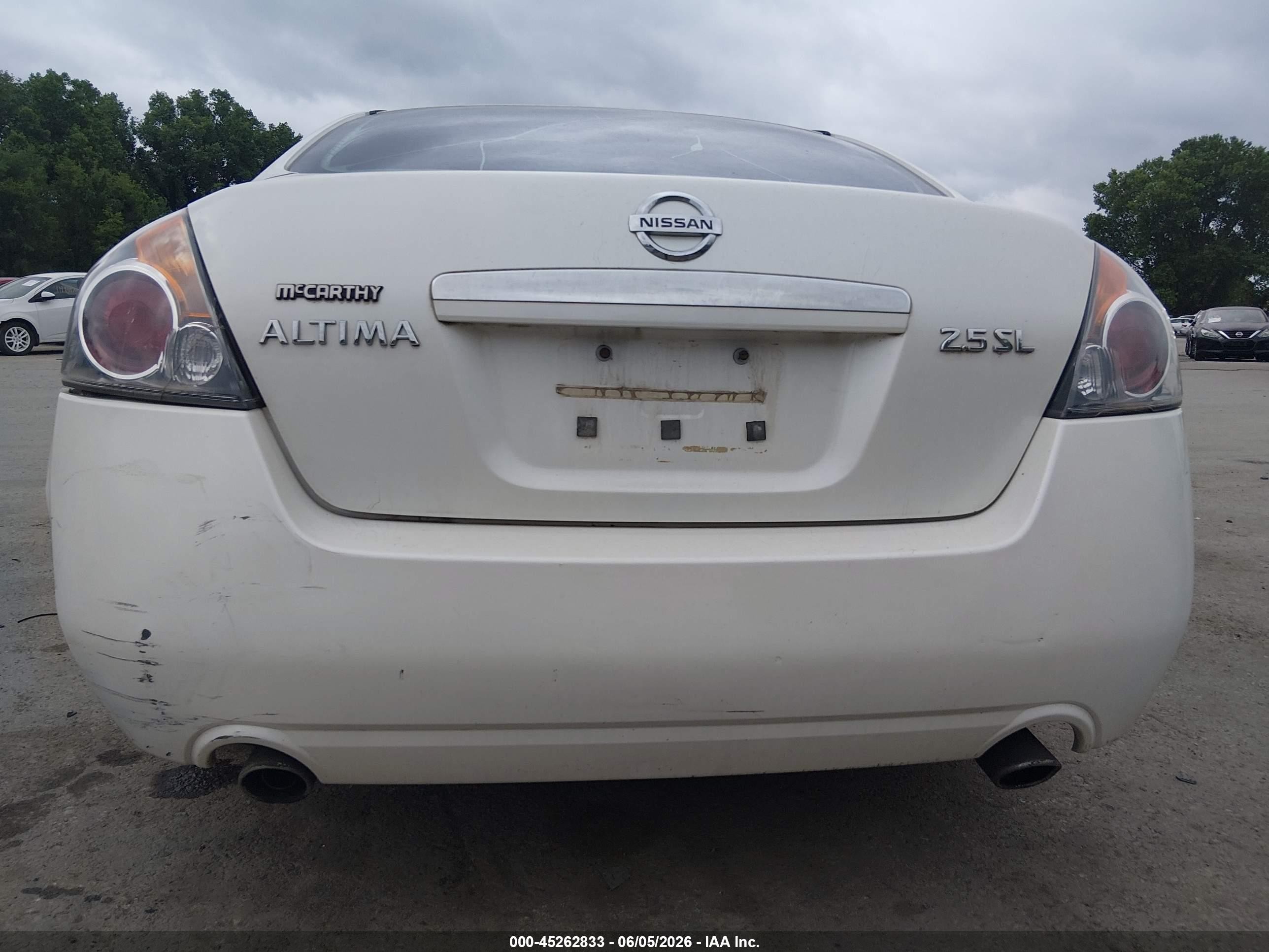 2009 Nissan Altima 2.5 S White vin: 1N4AL21EX9N469264