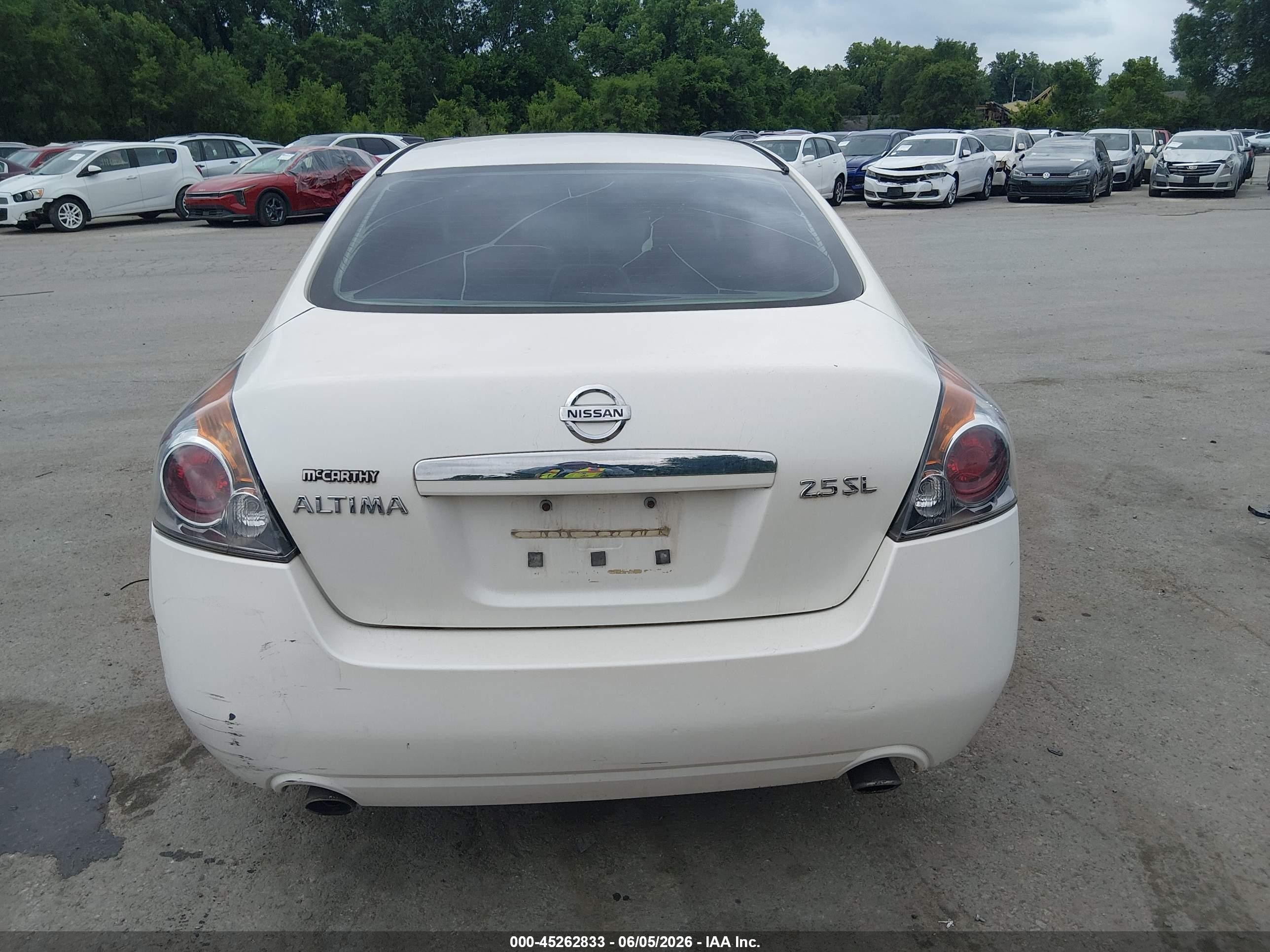 2009 Nissan Altima 2.5 S White vin: 1N4AL21EX9N469264