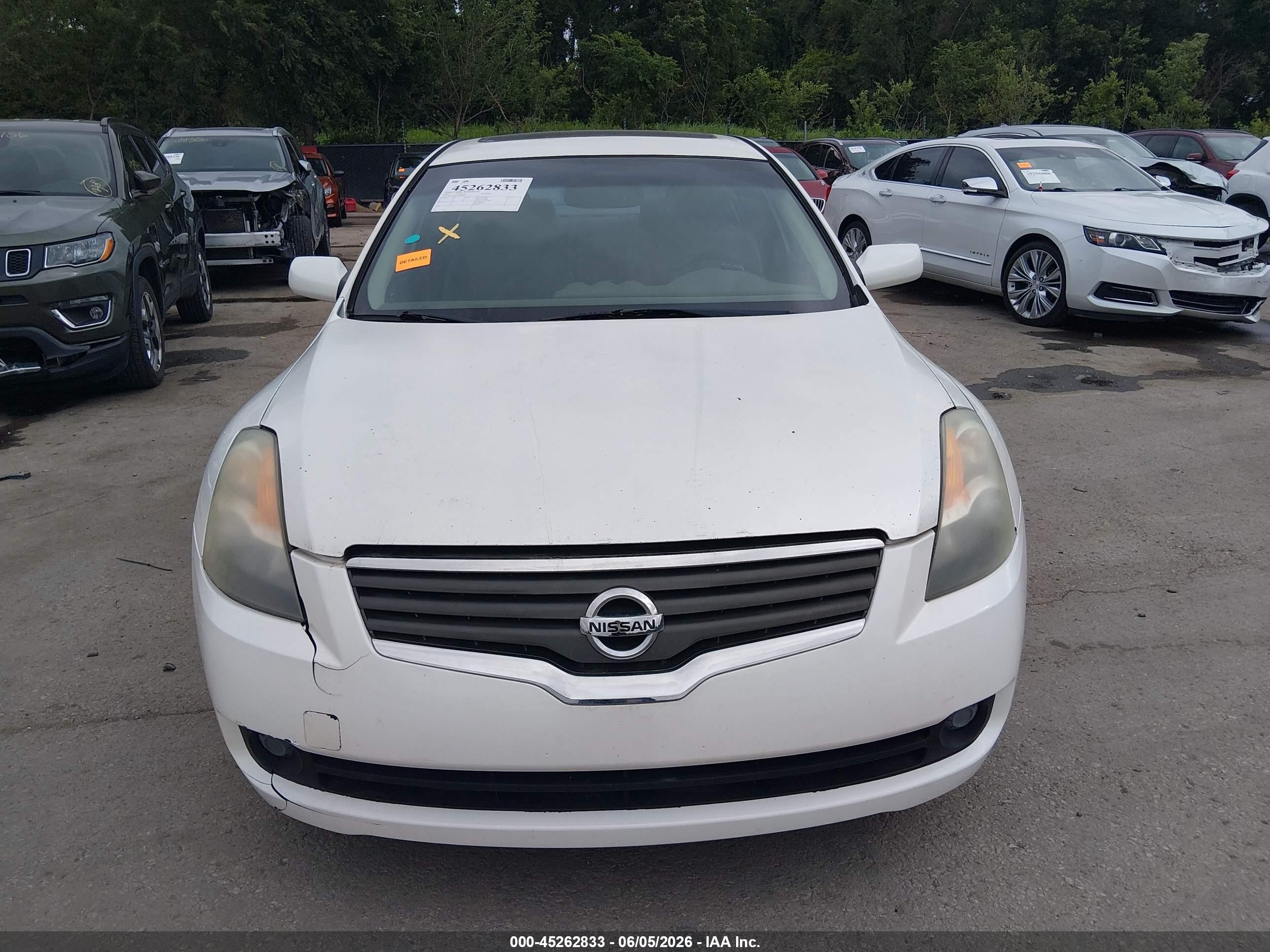 2009 Nissan Altima 2.5 S White vin: 1N4AL21EX9N469264