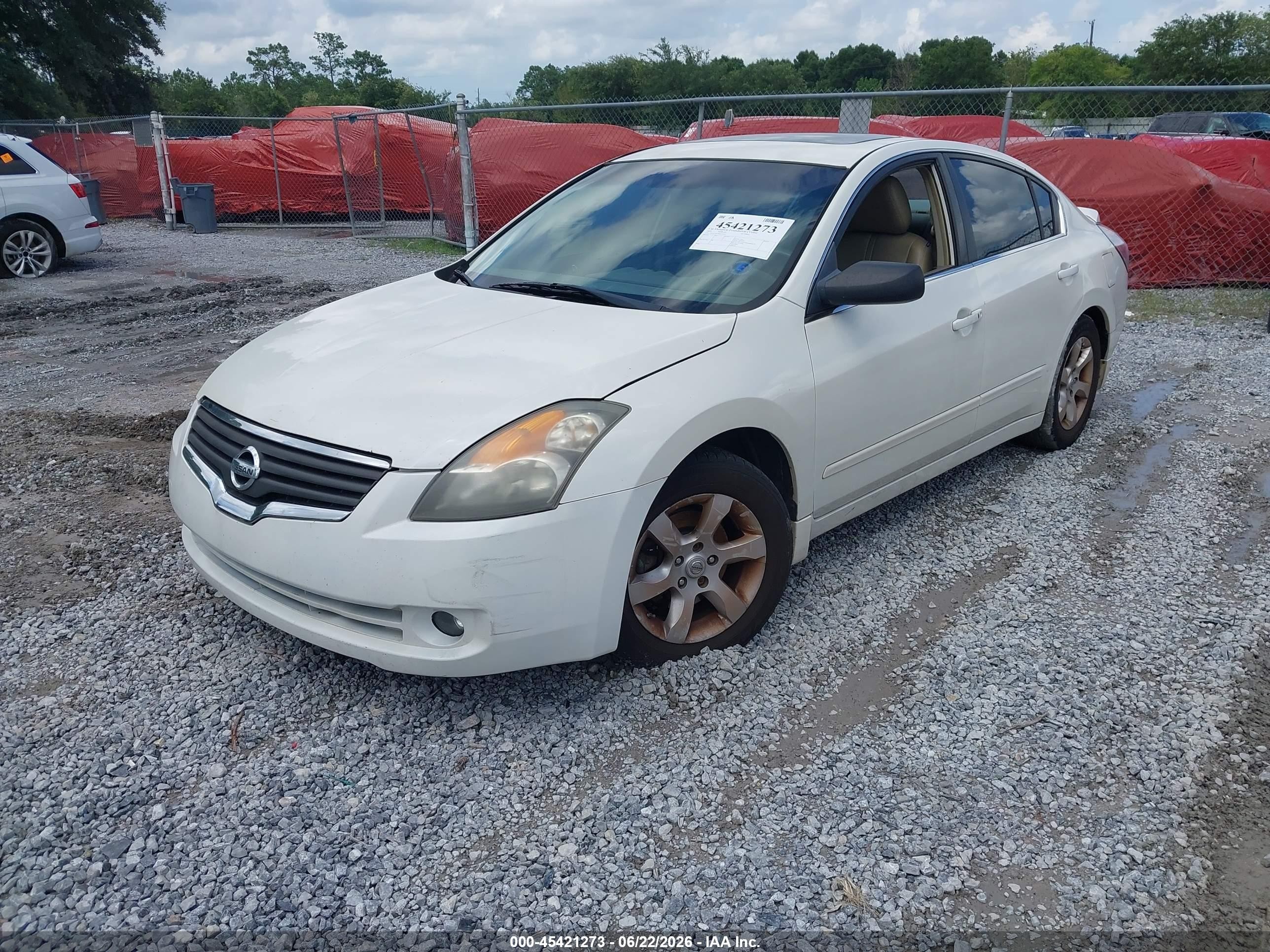 2009 Nissan Altima 2.5 S White vin: 1N4AL21EX9N523307