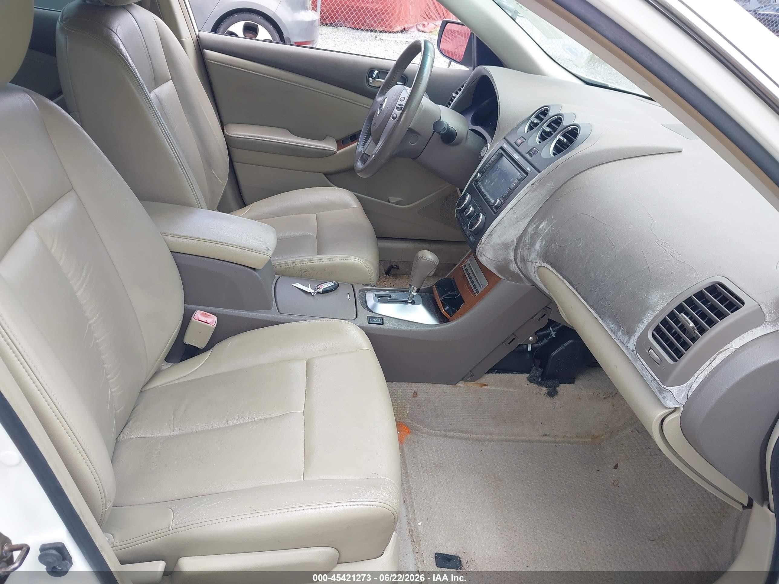 2009 Nissan Altima 2.5 S White vin: 1N4AL21EX9N523307