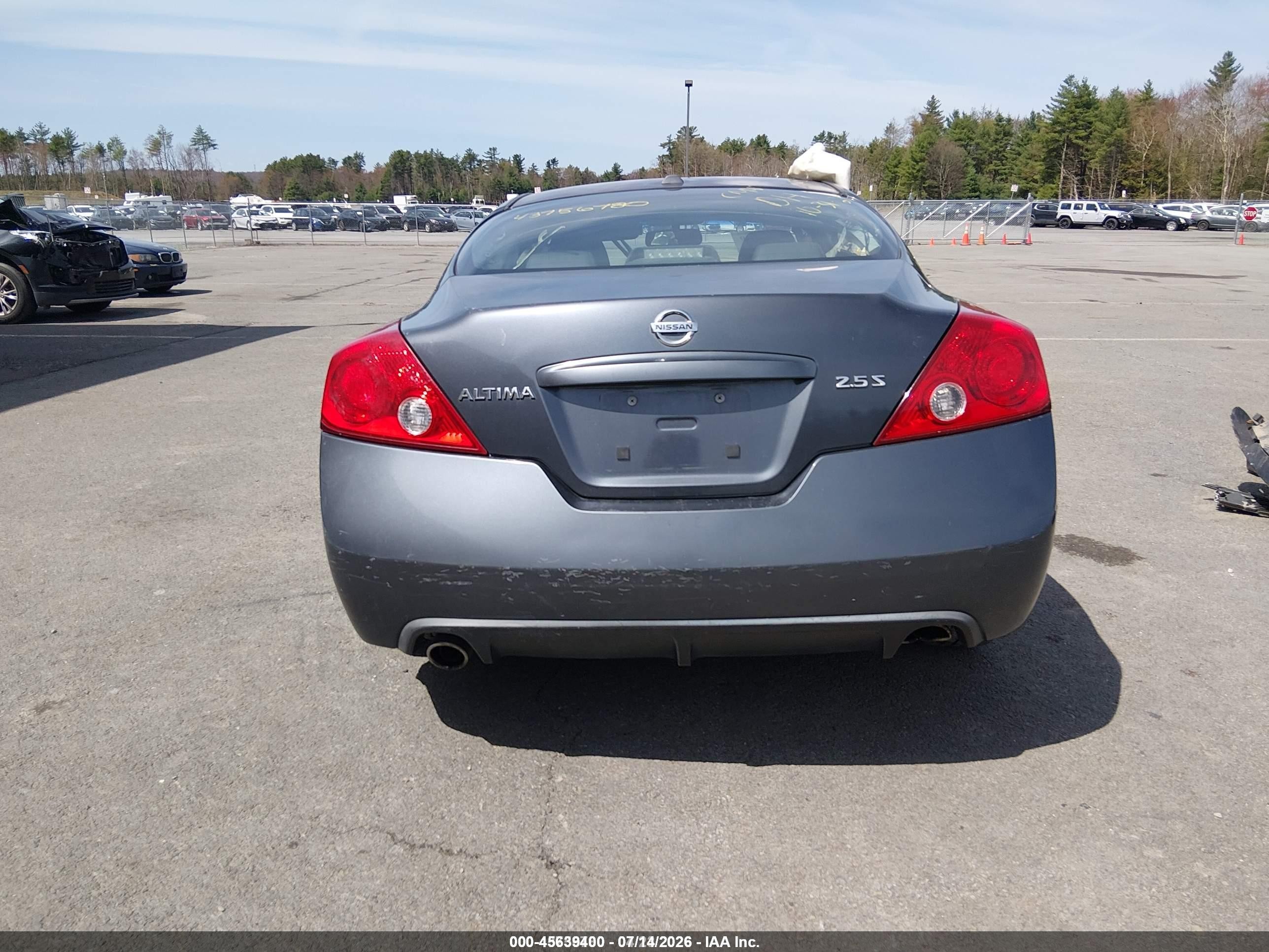 2008 Nissan Altima 2.5 S Серый vin: 1N4AL24E08C129840