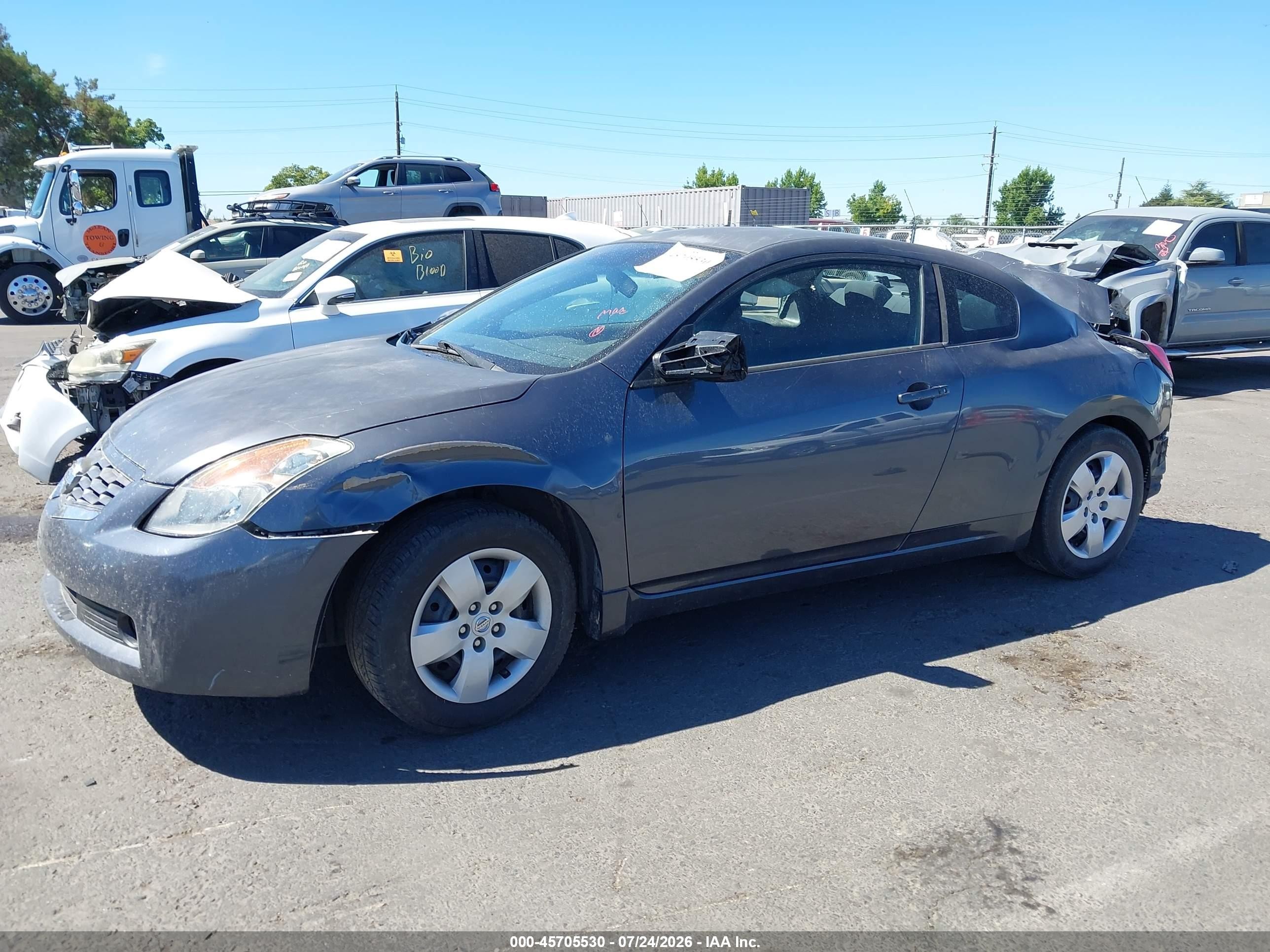 2008 Nissan Altima 2.5 S Gray vin: 1N4AL24E08C286574