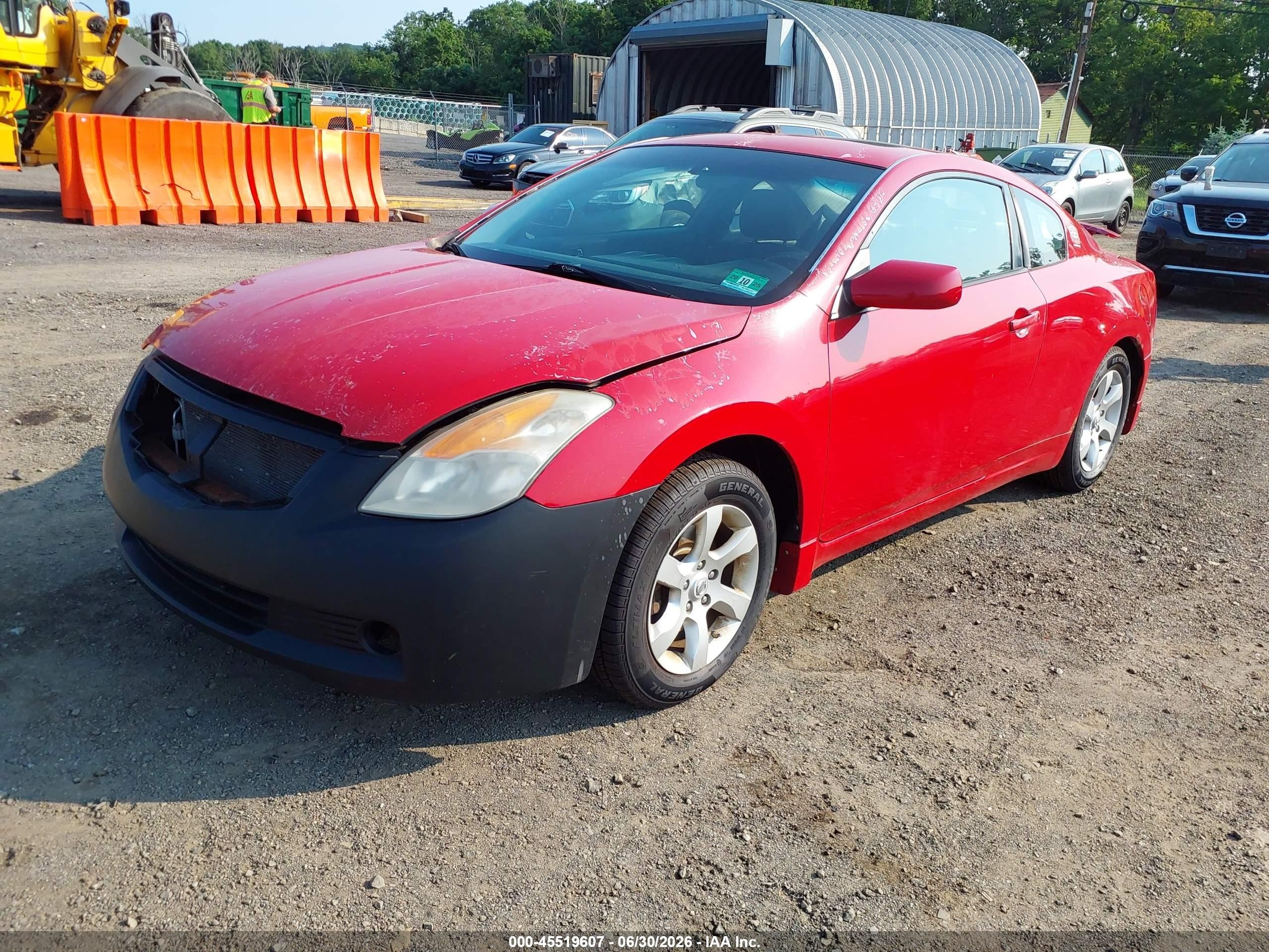2008 Nissan Altima 2.5 S Красный vin: 1N4AL24E08C288079