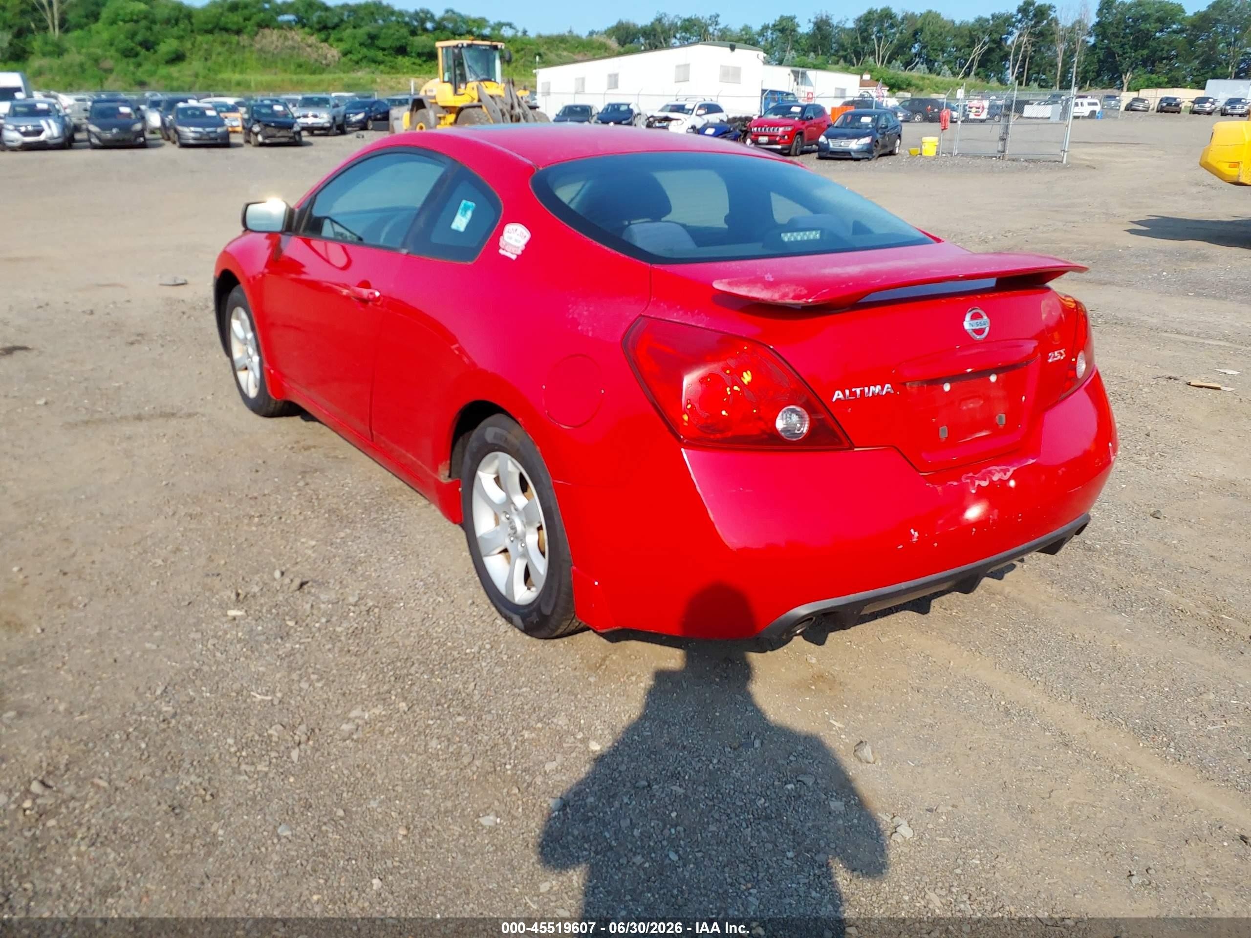 2008 Nissan Altima 2.5 S Красный vin: 1N4AL24E08C288079
