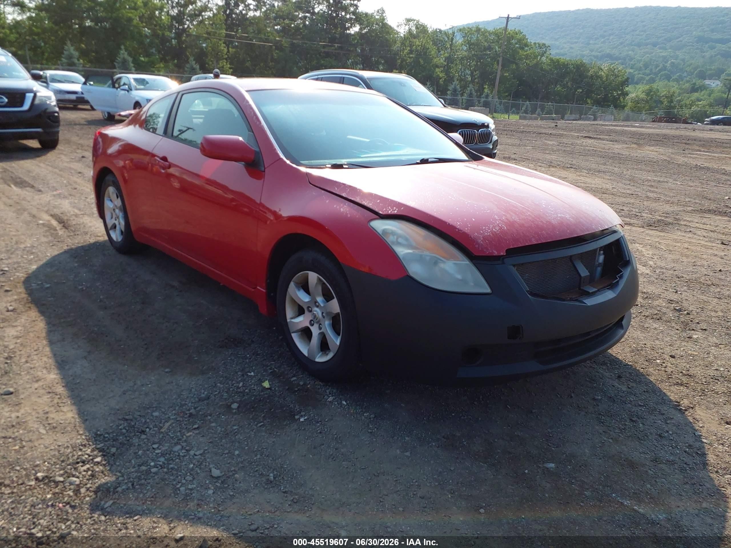 2008 Nissan Altima 2.5 S Red vin: 1N4AL24E08C288079