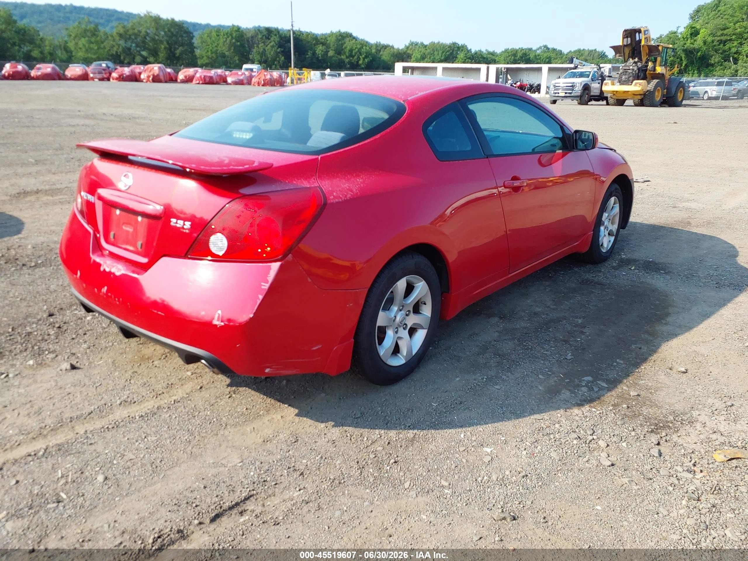 2008 Nissan Altima 2.5 S Красный vin: 1N4AL24E08C288079