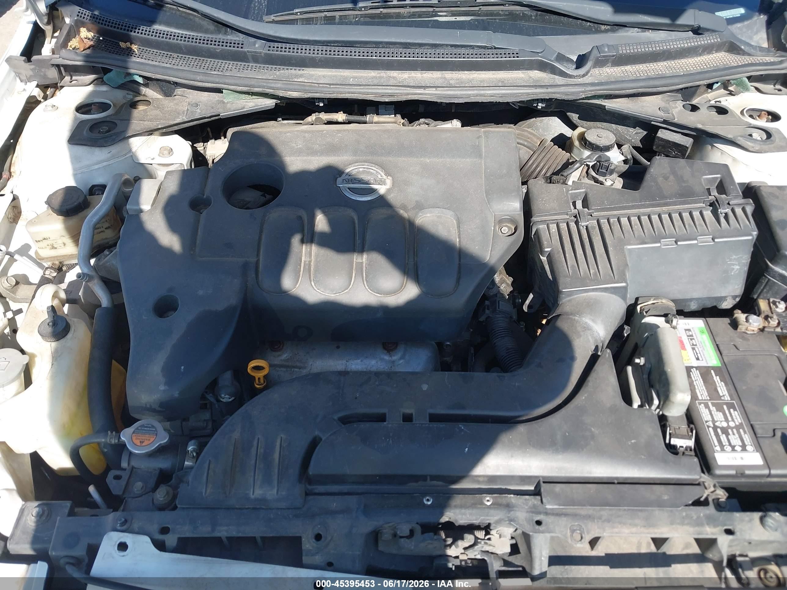 2009 Nissan Altima 2.5 S White vin: 1N4AL24E09C152908