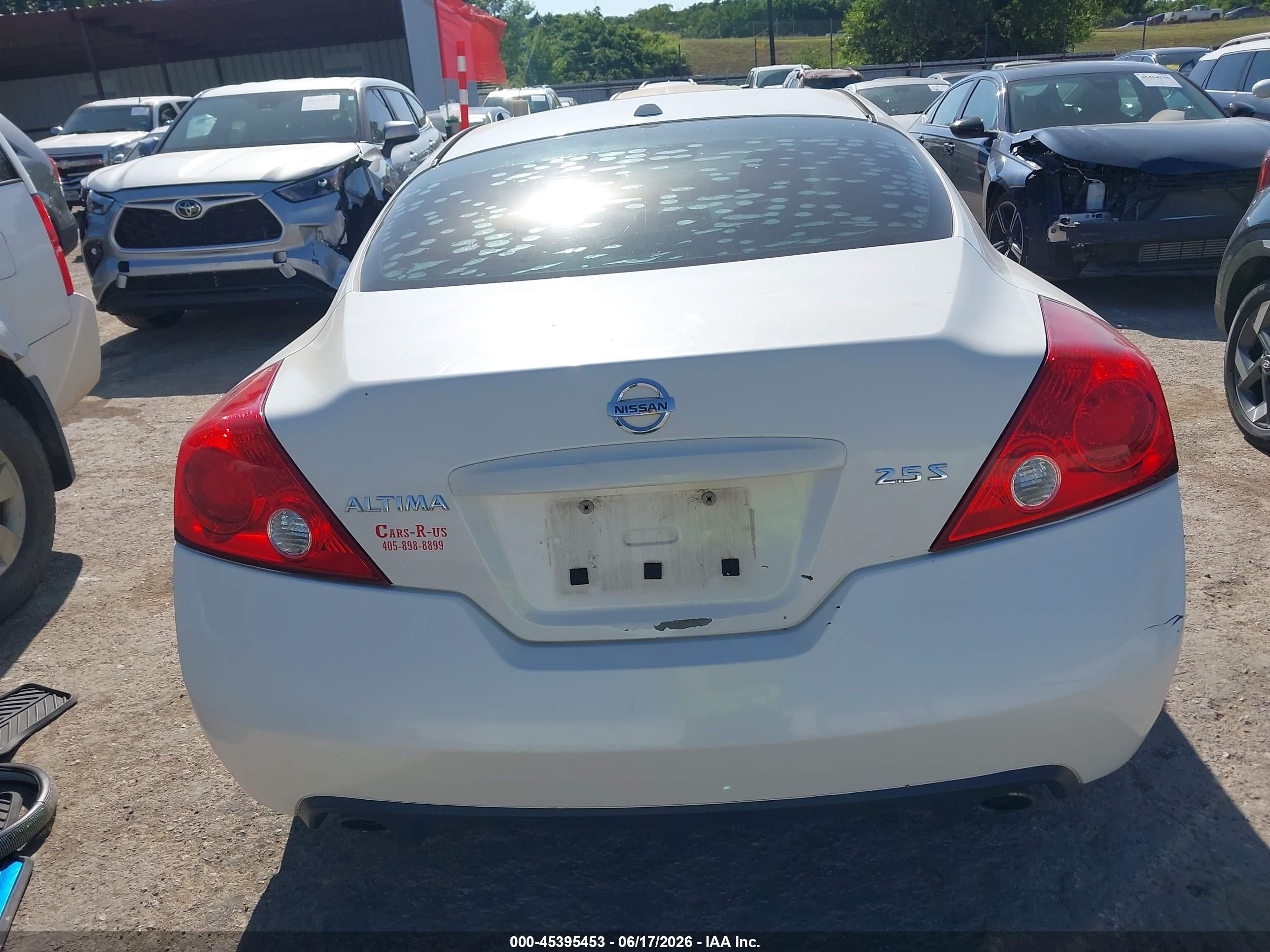 2009 Nissan Altima 2.5 S White vin: 1N4AL24E09C152908