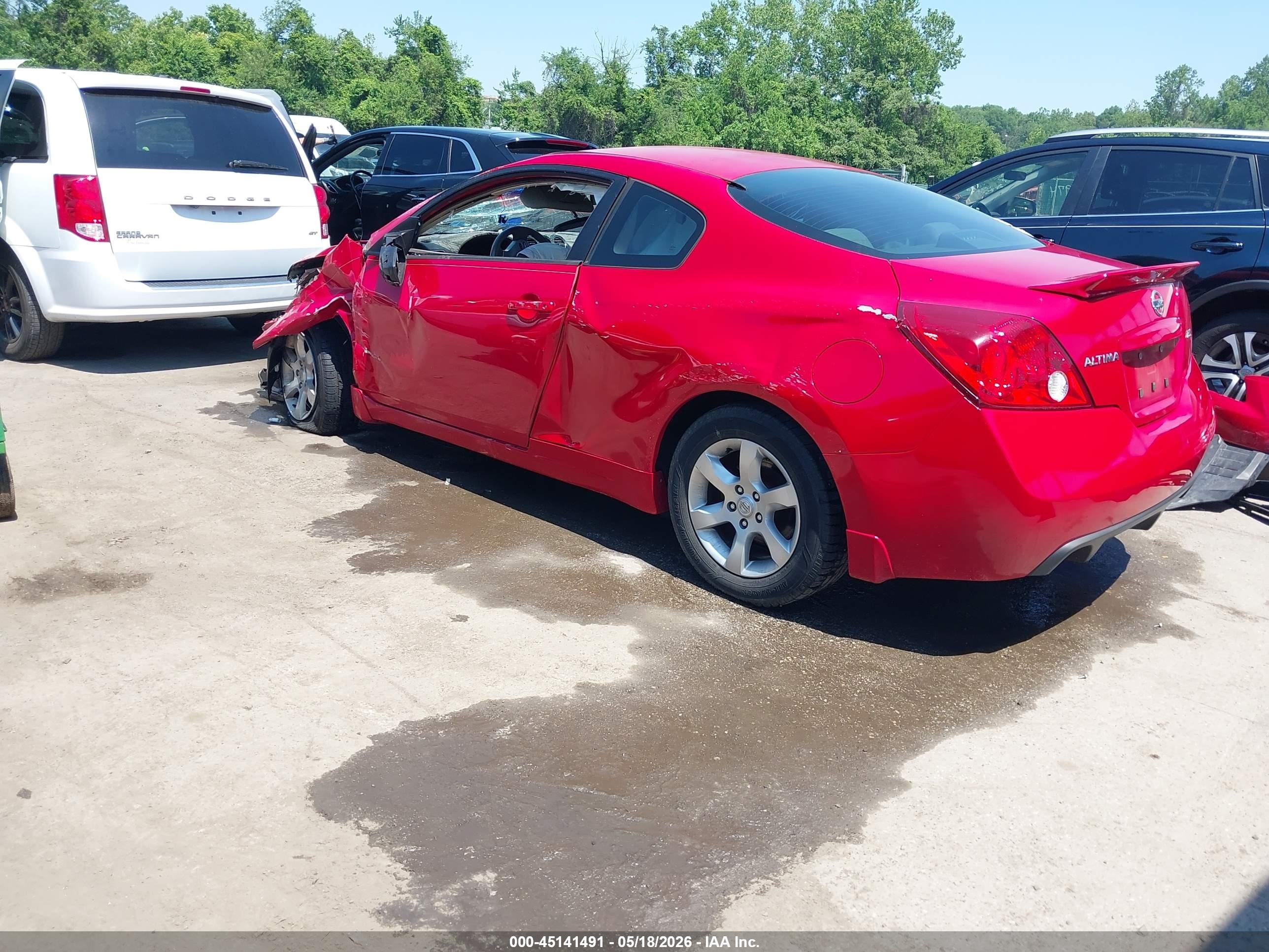 2009 Nissan Altima 2.5 S Red vin: 1N4AL24E09C181499