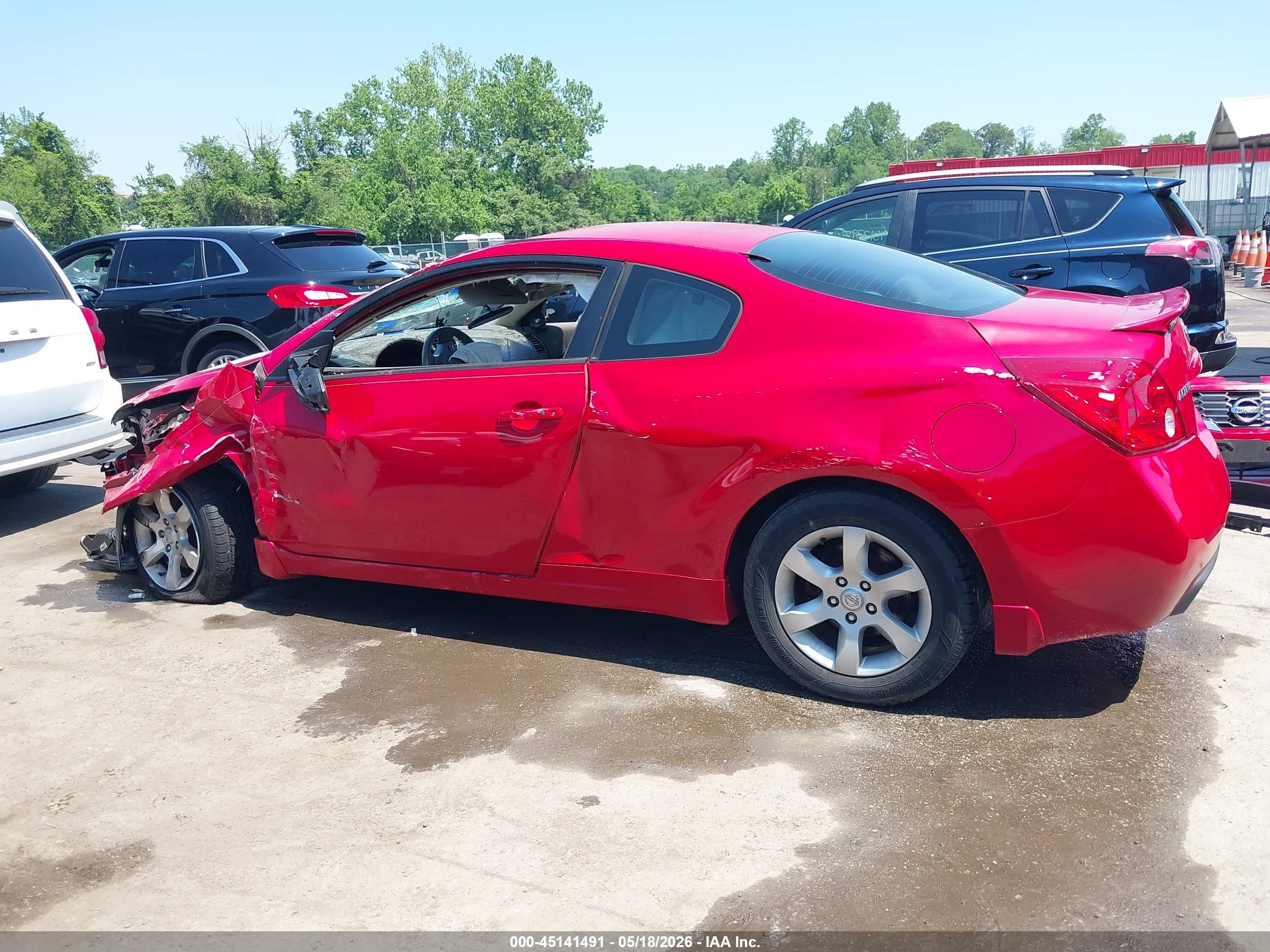 2009 Nissan Altima 2.5 S Red vin: 1N4AL24E09C181499