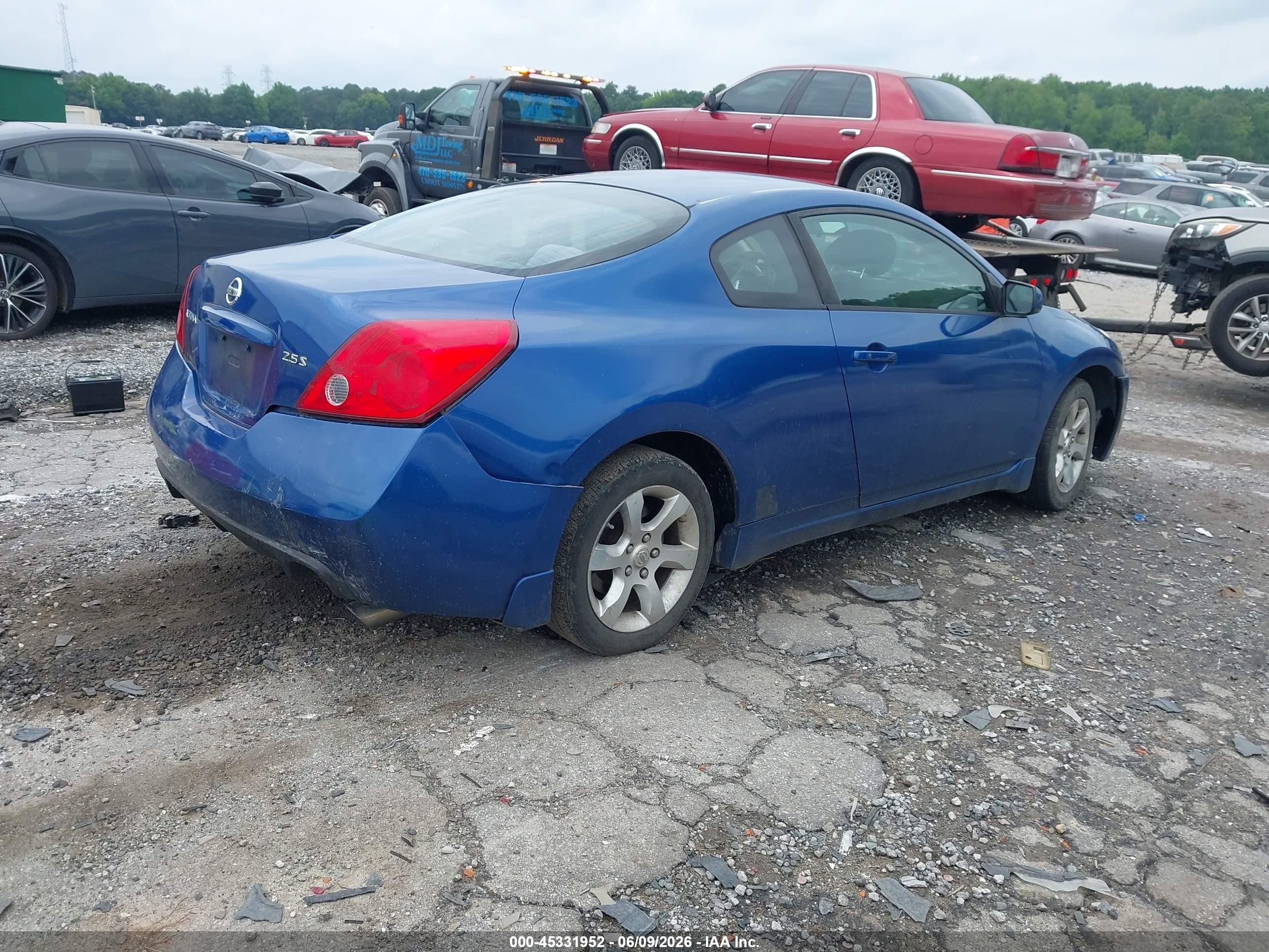 2008 Nissan Altima 2.5 S Blue vin: 1N4AL24E18C261179