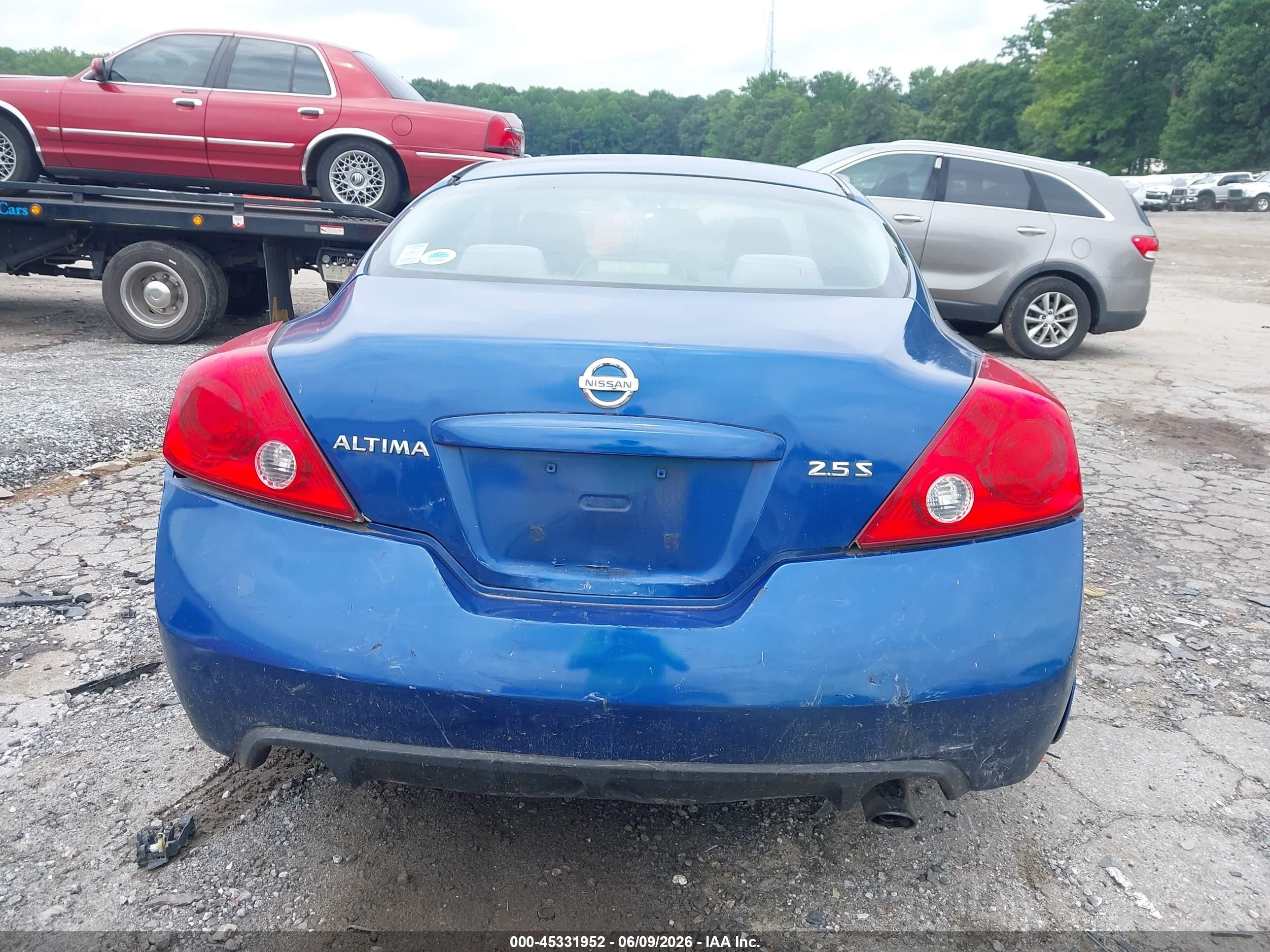 2008 Nissan Altima 2.5 S Blue vin: 1N4AL24E18C261179