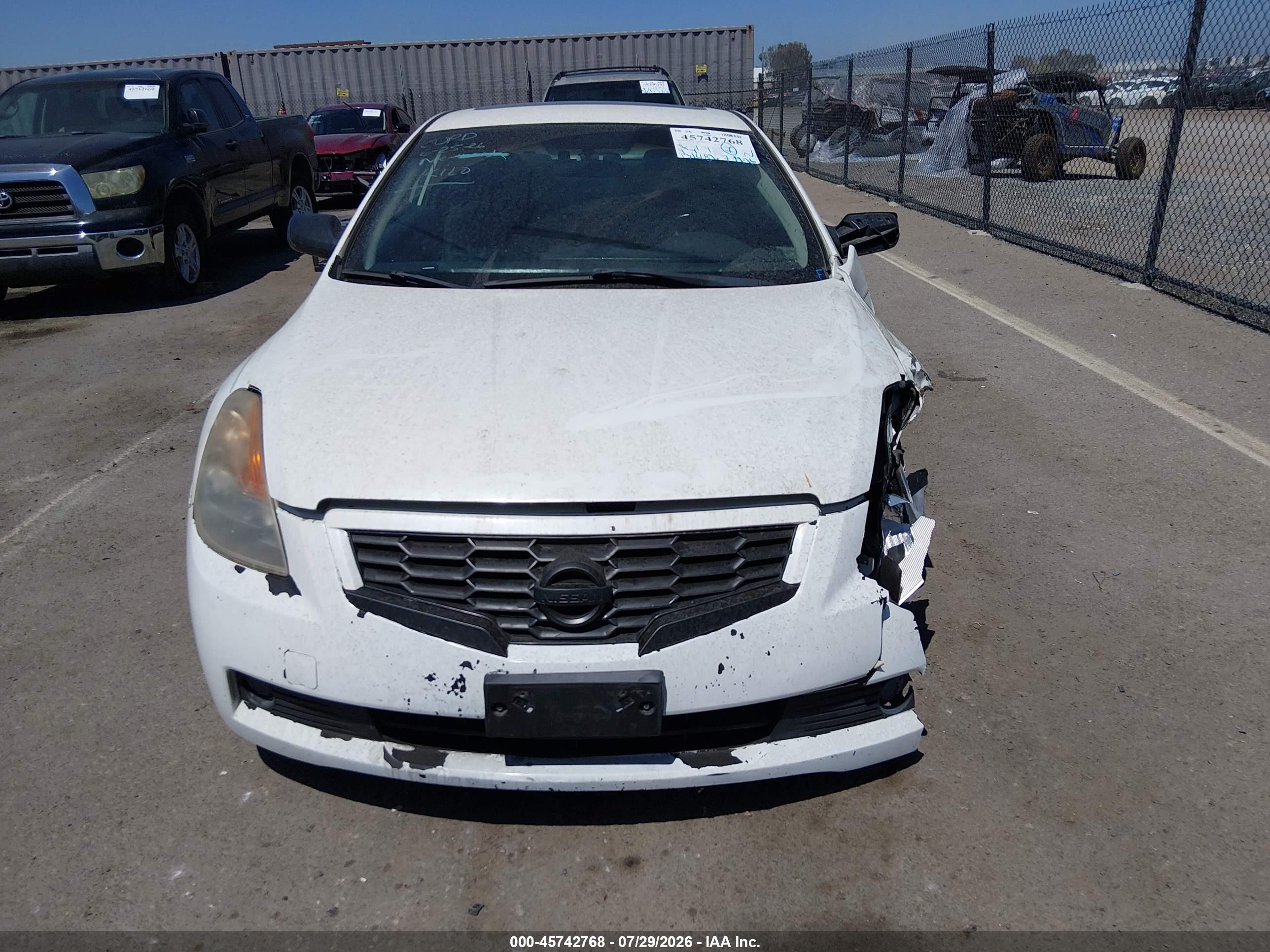 2009 Nissan Altima 2.5 S White vin: 1N4AL24E19C172181
