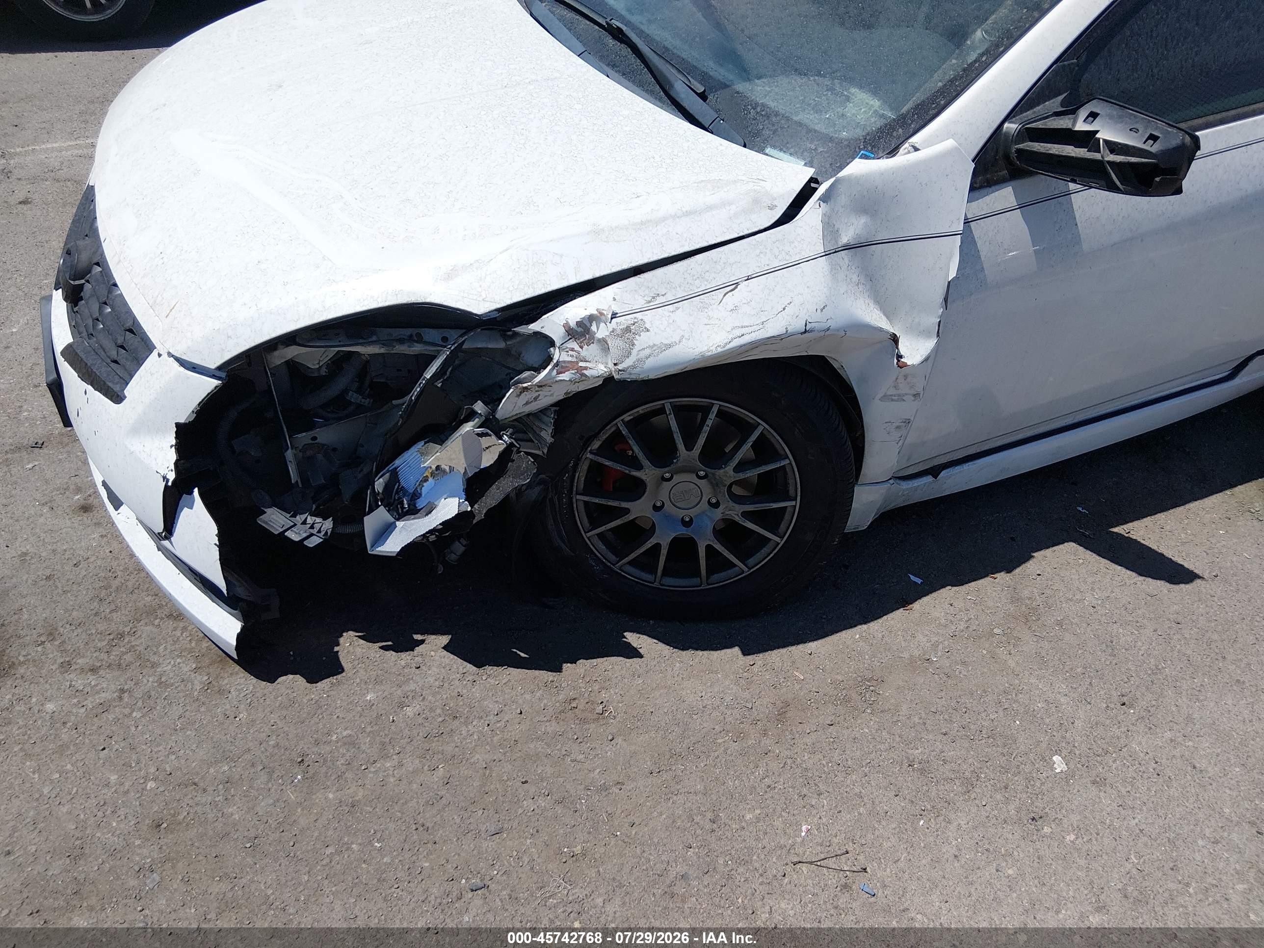 2009 Nissan Altima 2.5 S White vin: 1N4AL24E19C172181