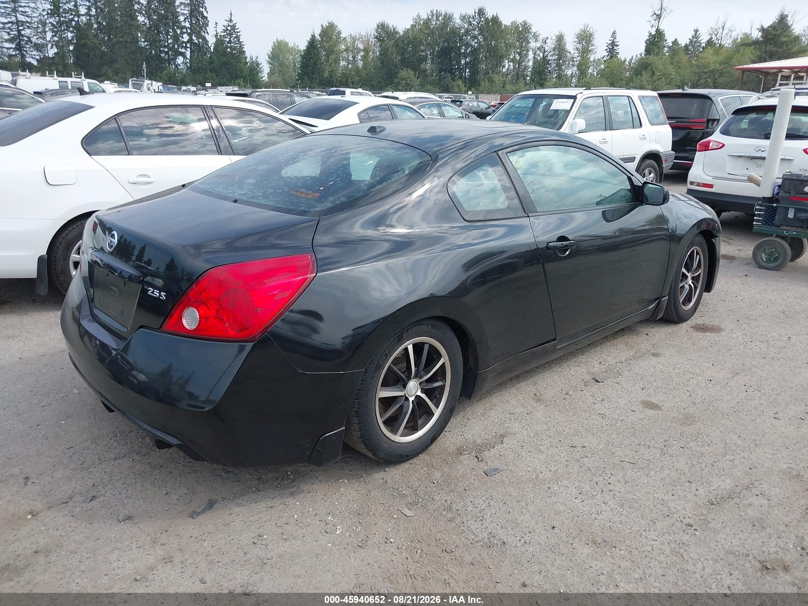 2008 Nissan Altima 2.5 S Черный vin: 1N4AL24E28C106771