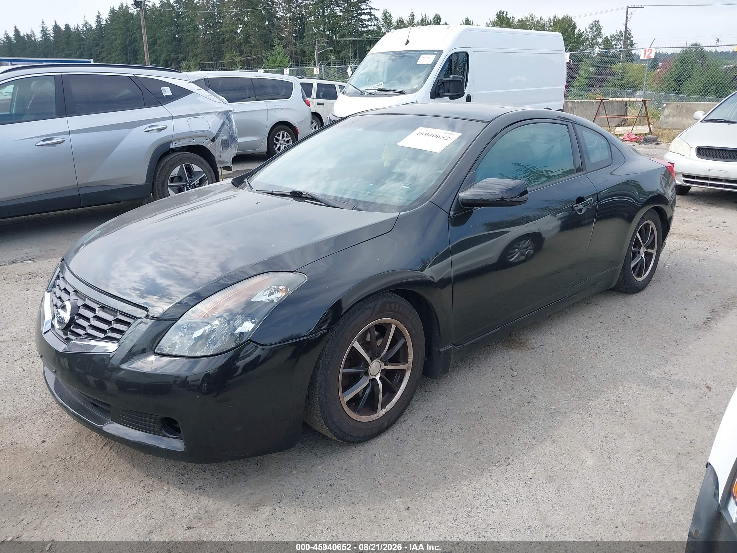 2008 Nissan Altima 2.5 S Черный vin: 1N4AL24E28C106771