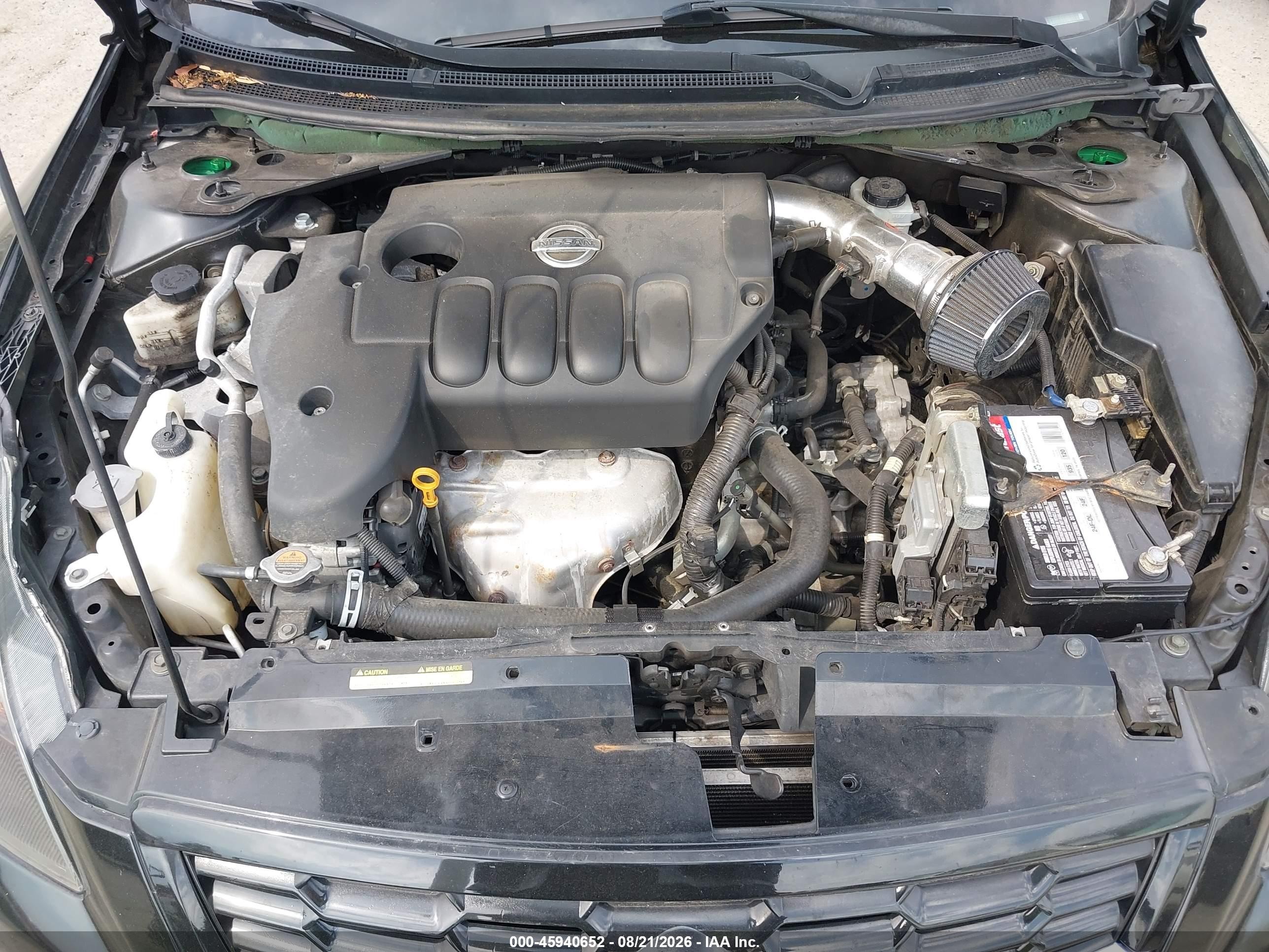 2008 Nissan Altima 2.5 S Черный vin: 1N4AL24E28C106771