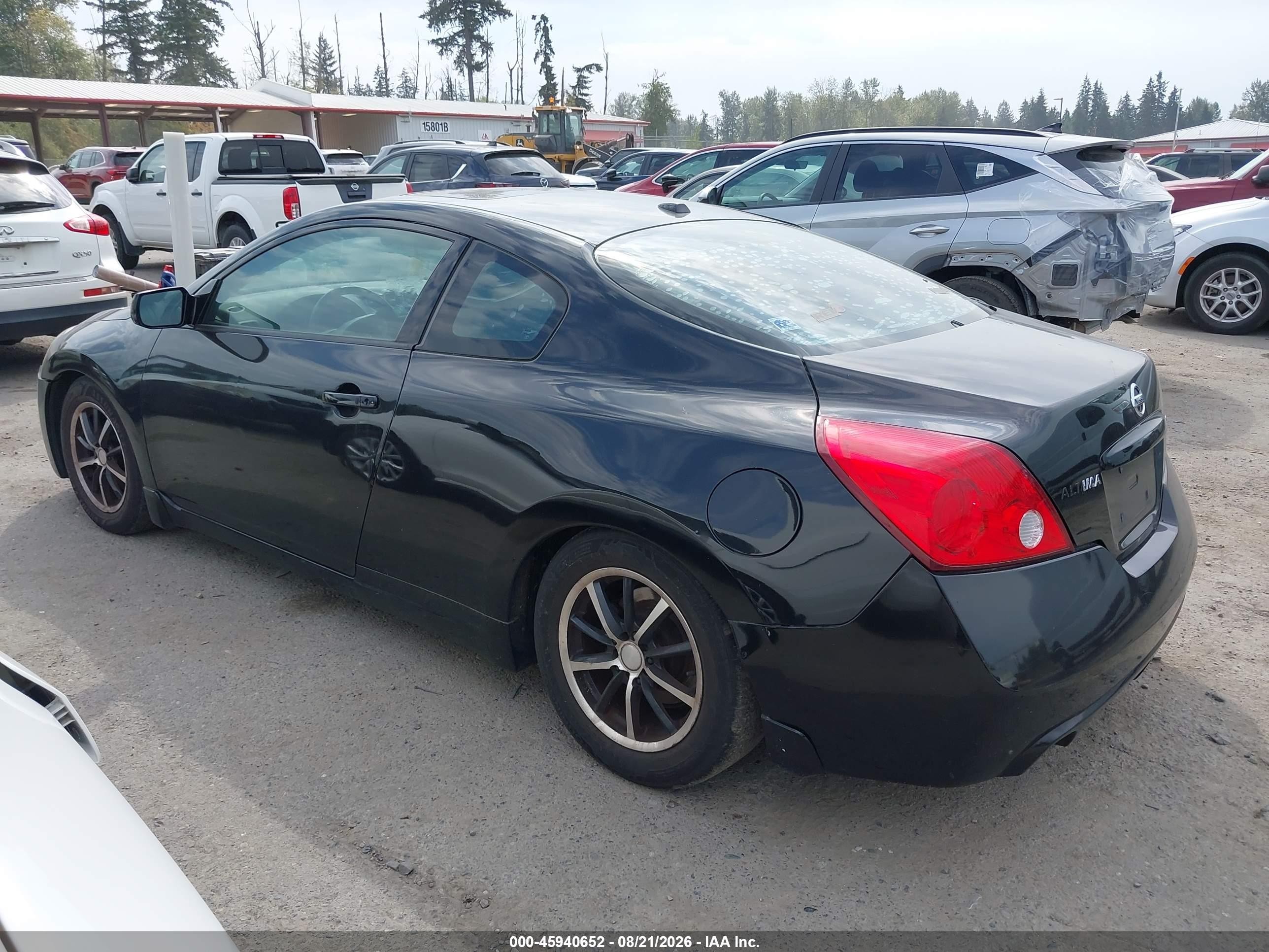 2008 Nissan Altima 2.5 S Черный vin: 1N4AL24E28C106771