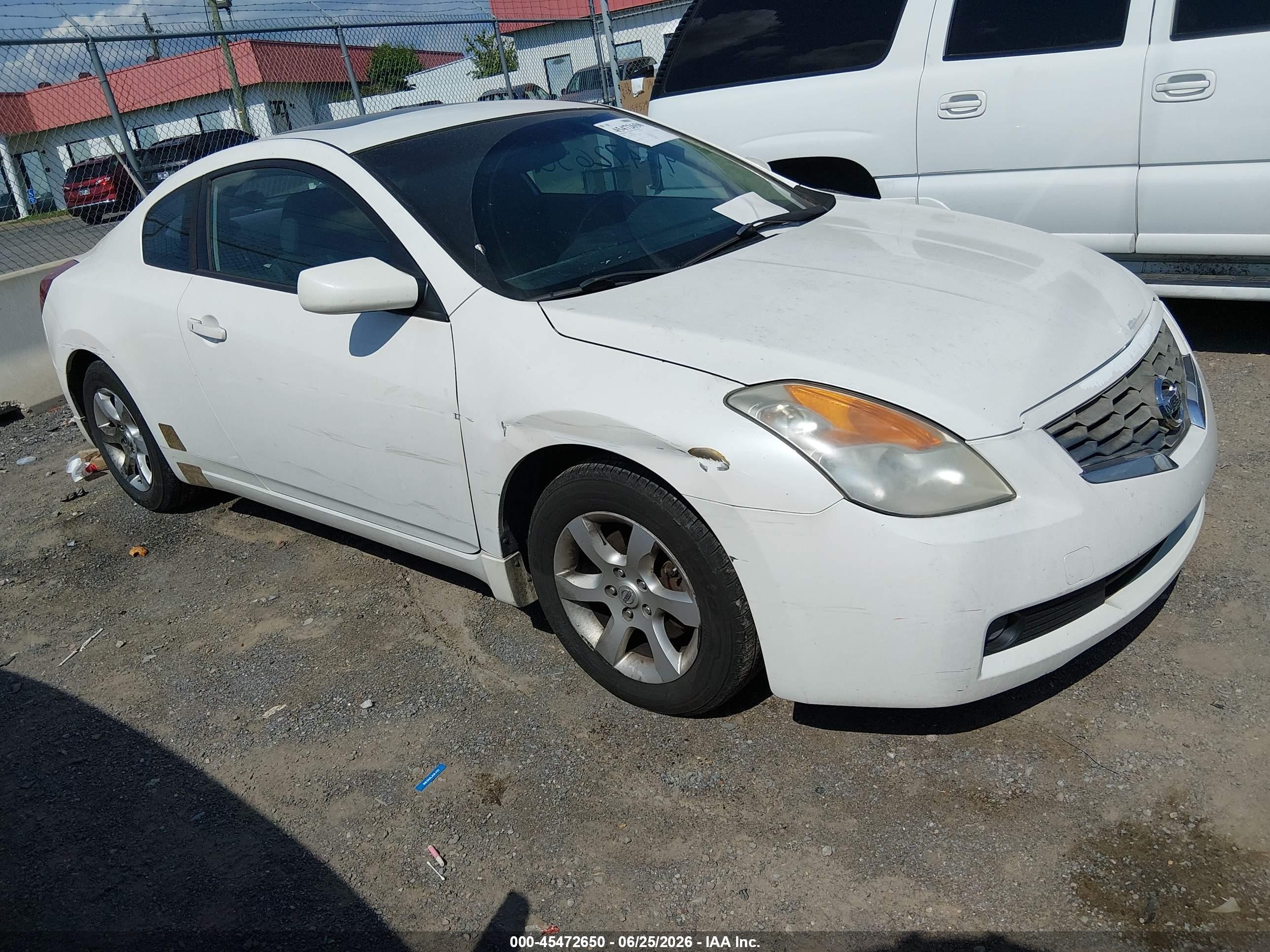 2008 Nissan Altima 2.5 S White vin: 1N4AL24E28C169272