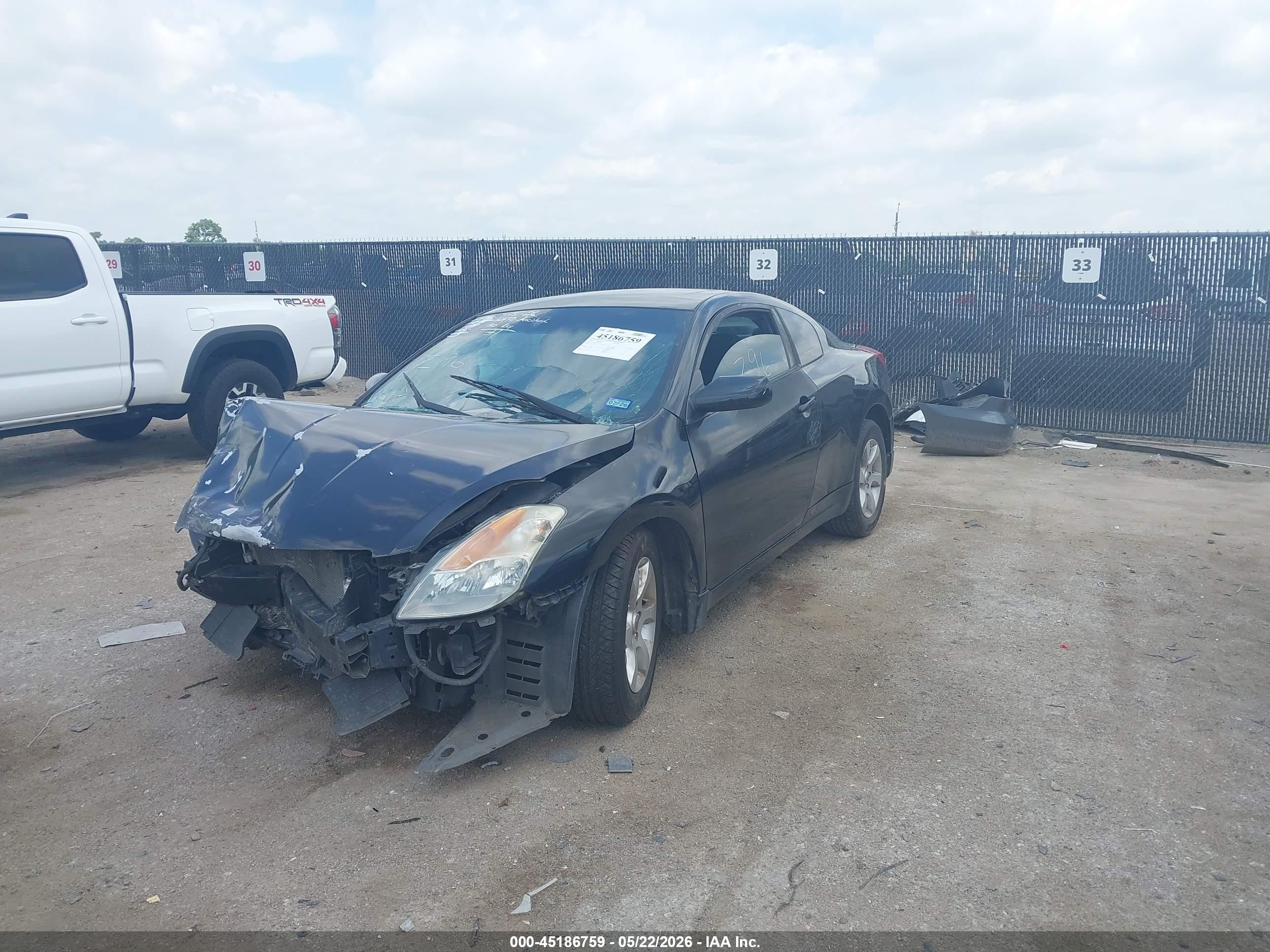 2008 Nissan Altima 2.5 S Black vin: 1N4AL24E28C170115
