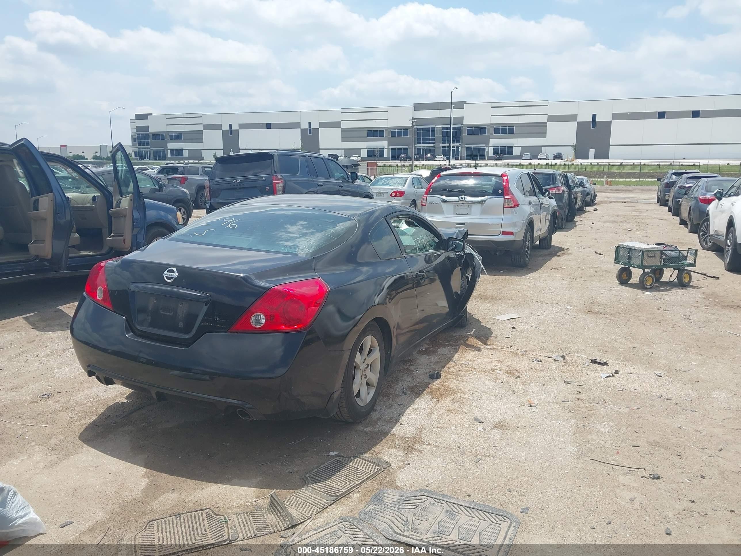 2008 Nissan Altima 2.5 S Black vin: 1N4AL24E28C170115