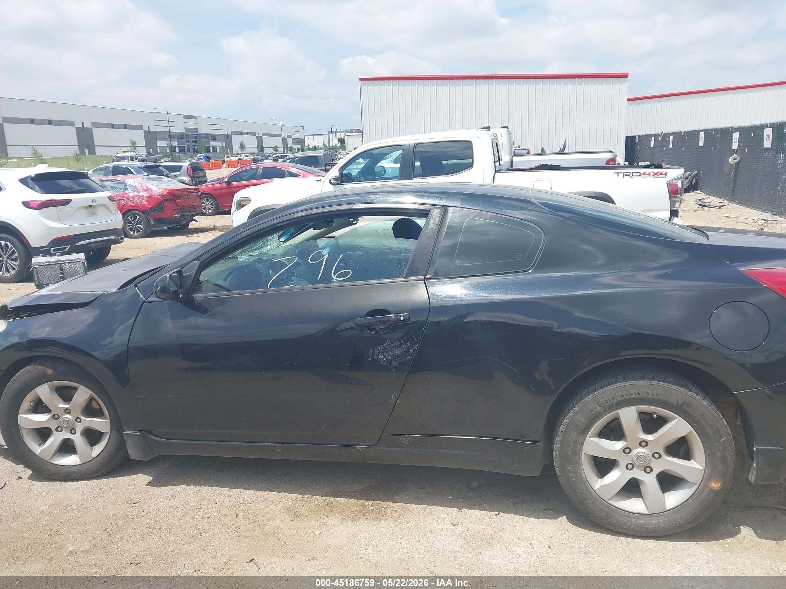 2008 Nissan Altima 2.5 S Black vin: 1N4AL24E28C170115