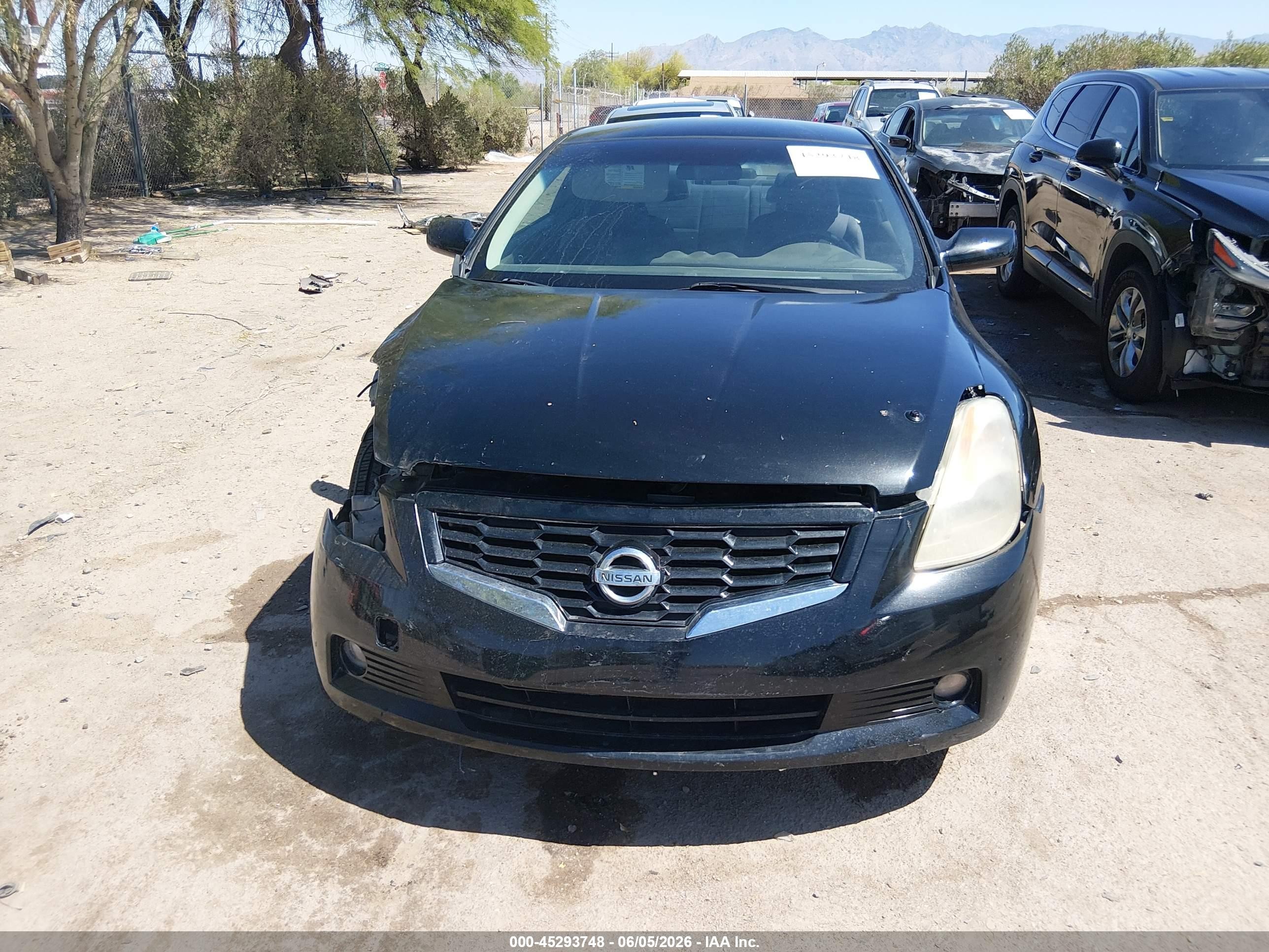 2008 Nissan Altima 2.5 S Black vin: 1N4AL24E28C253849