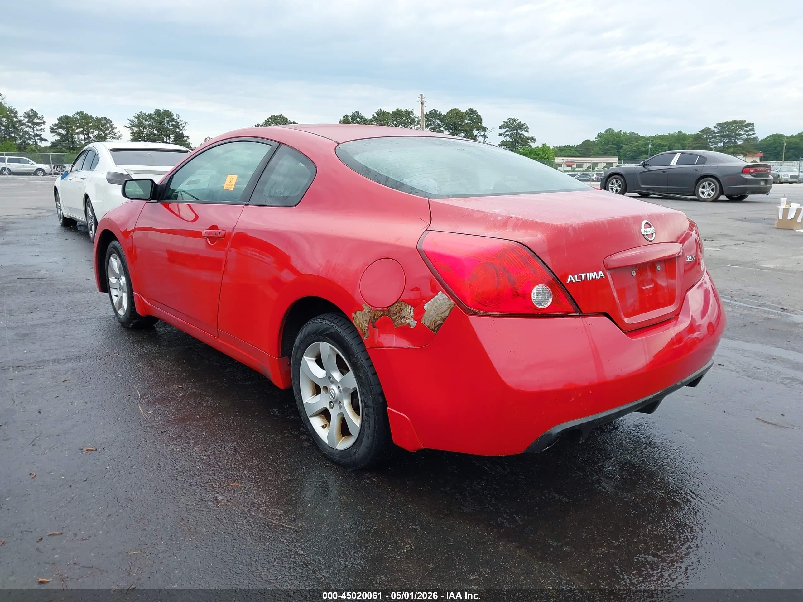 2008 Nissan Altima 2.5 S Красный vin: 1N4AL24E28C285409