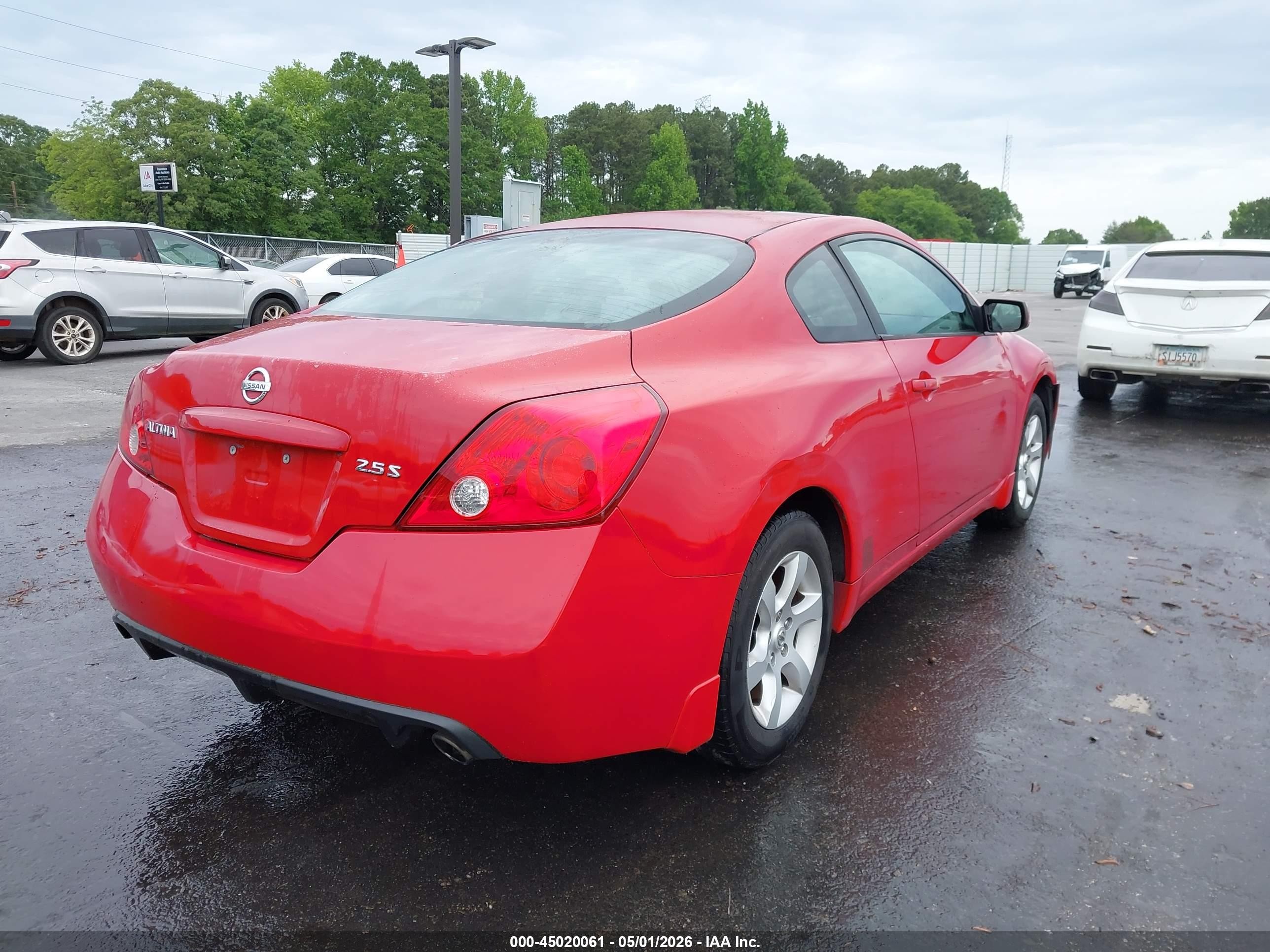 2008 Nissan Altima 2.5 S Красный vin: 1N4AL24E28C285409