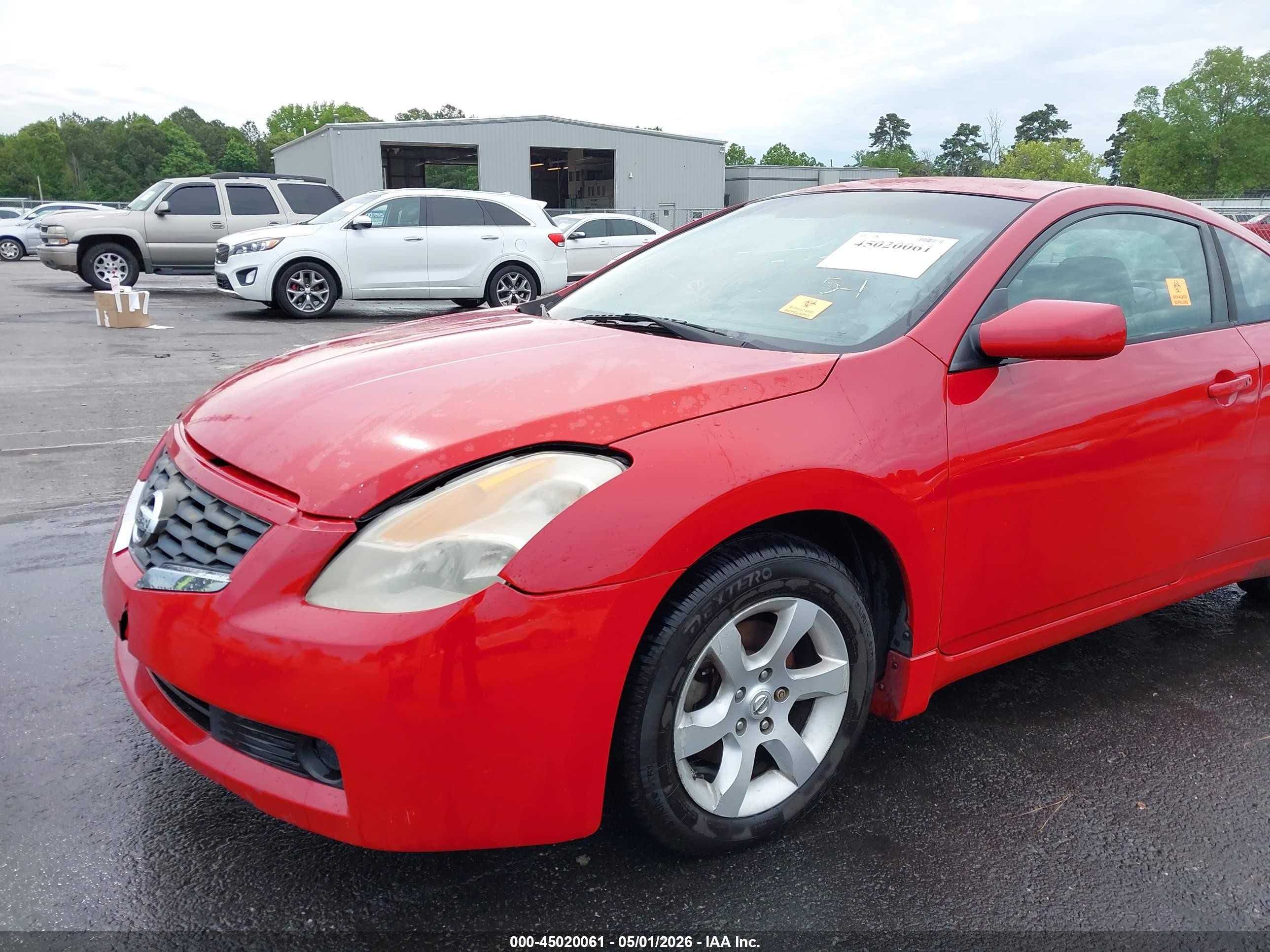 2008 Nissan Altima 2.5 S Красный vin: 1N4AL24E28C285409