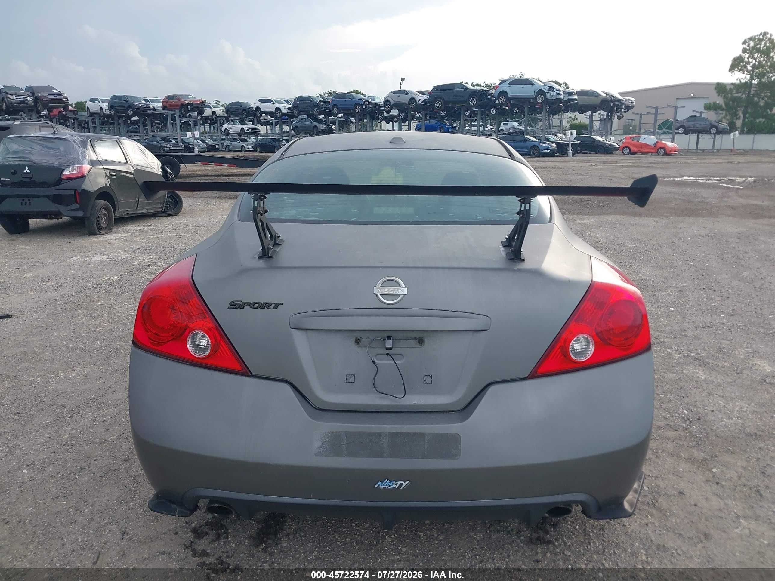 2008 Nissan Altima 2.5 S Gray vin: 1N4AL24E38C256713