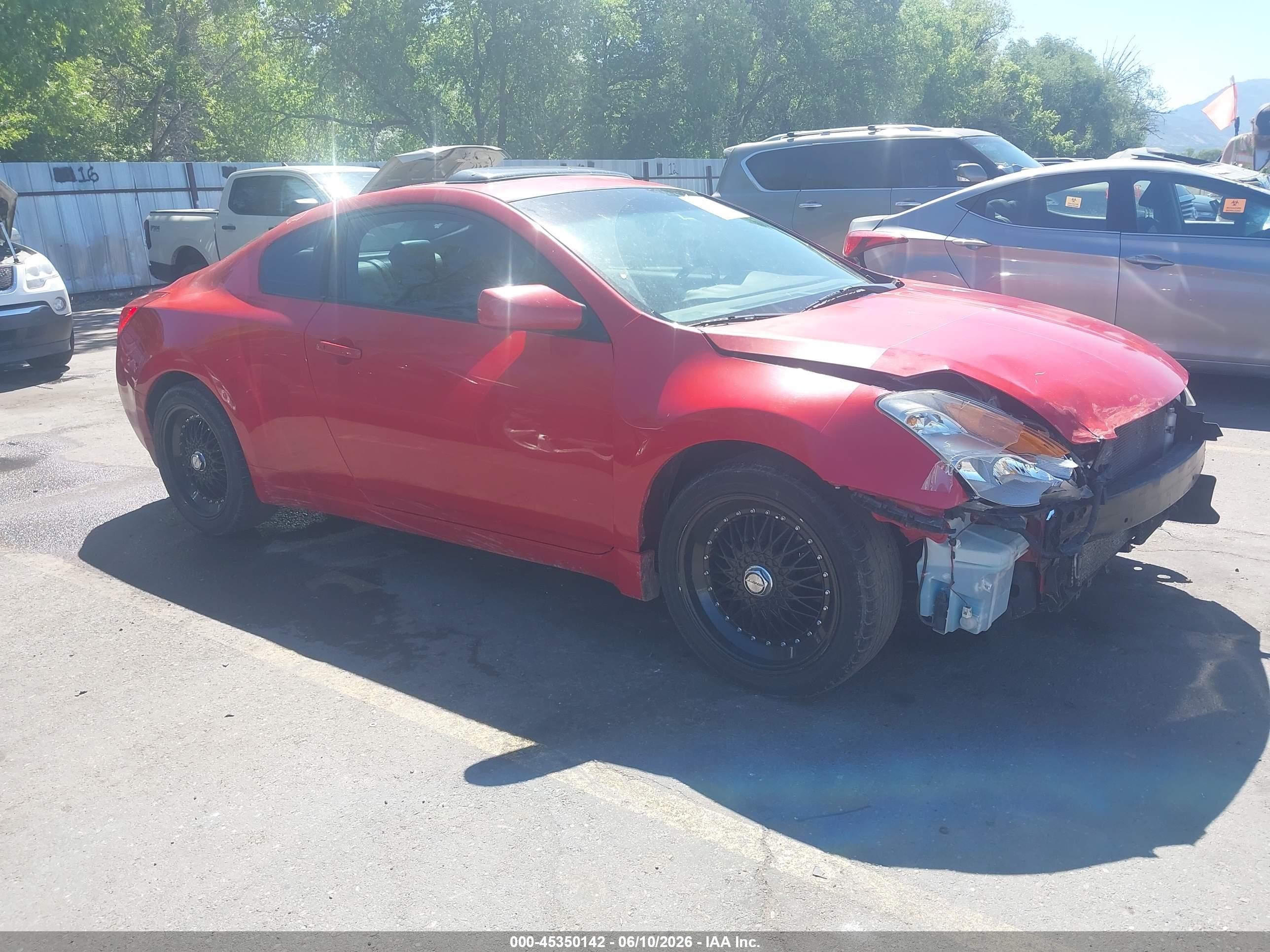2009 Nissan Altima 2.5 S Красный vin: 1N4AL24E39C142907