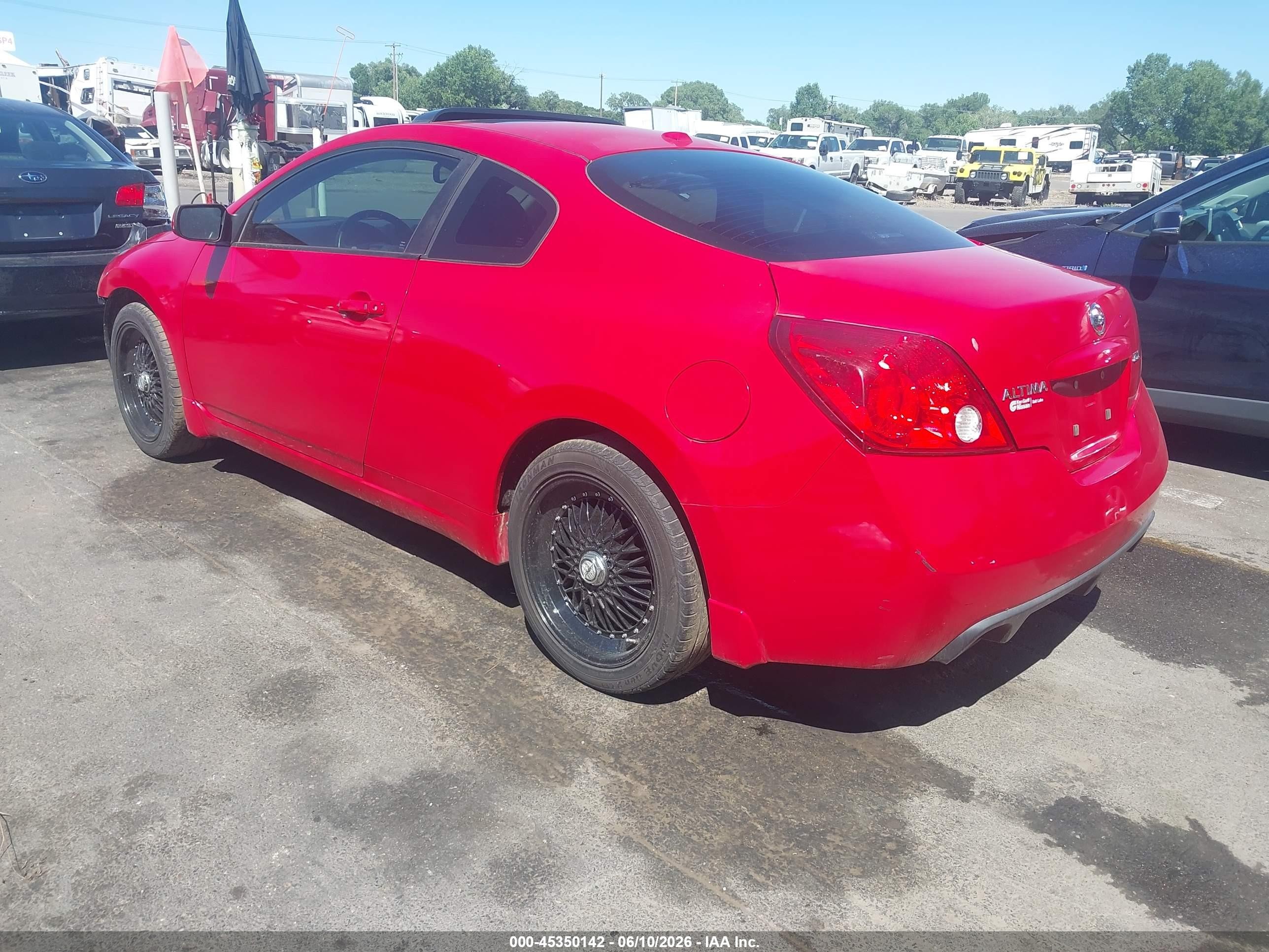 2009 Nissan Altima 2.5 S Красный vin: 1N4AL24E39C142907